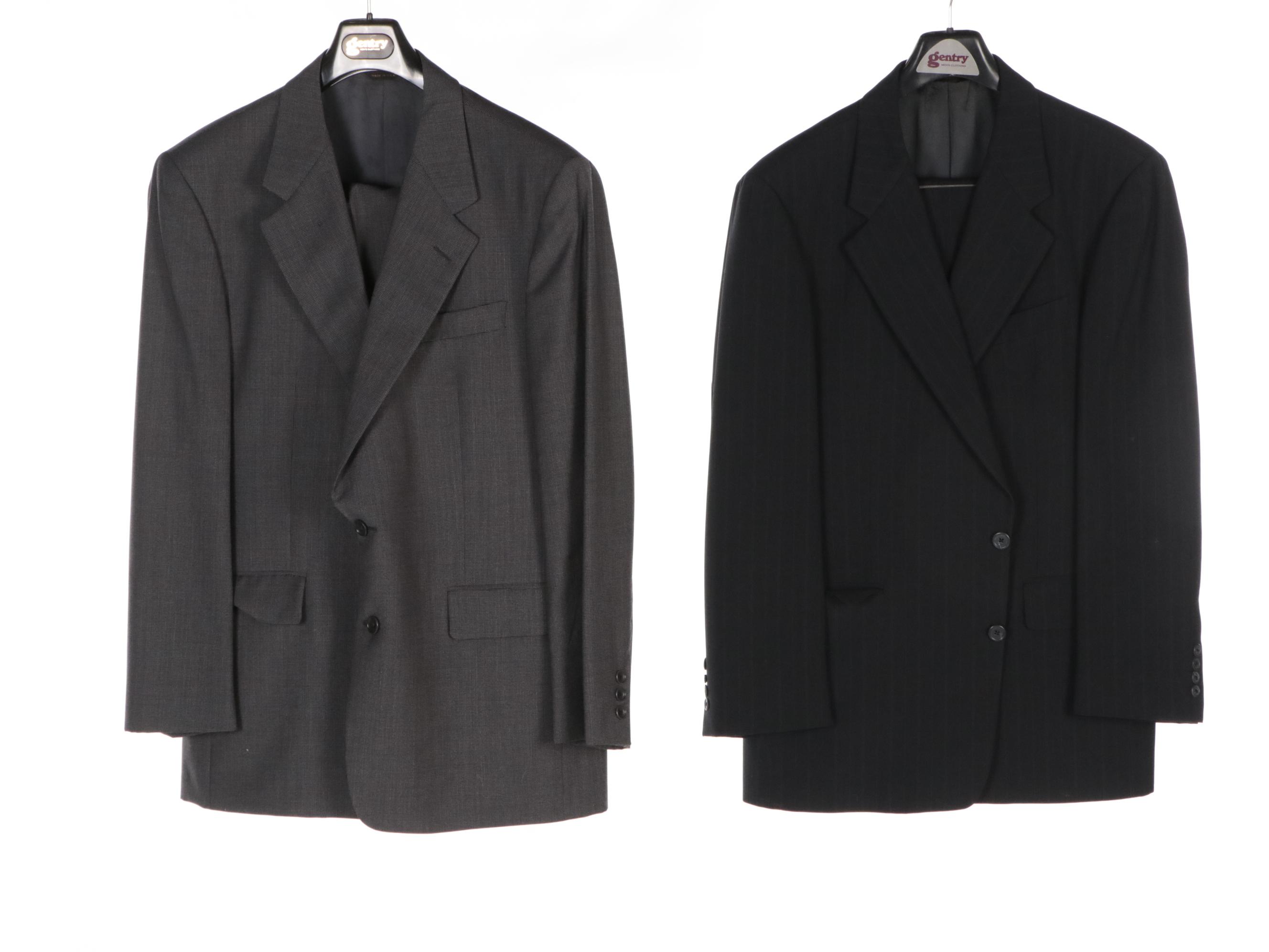 Men's Walter-Morton Wool and Cashmere Two-Piece Suits in Garment Bags