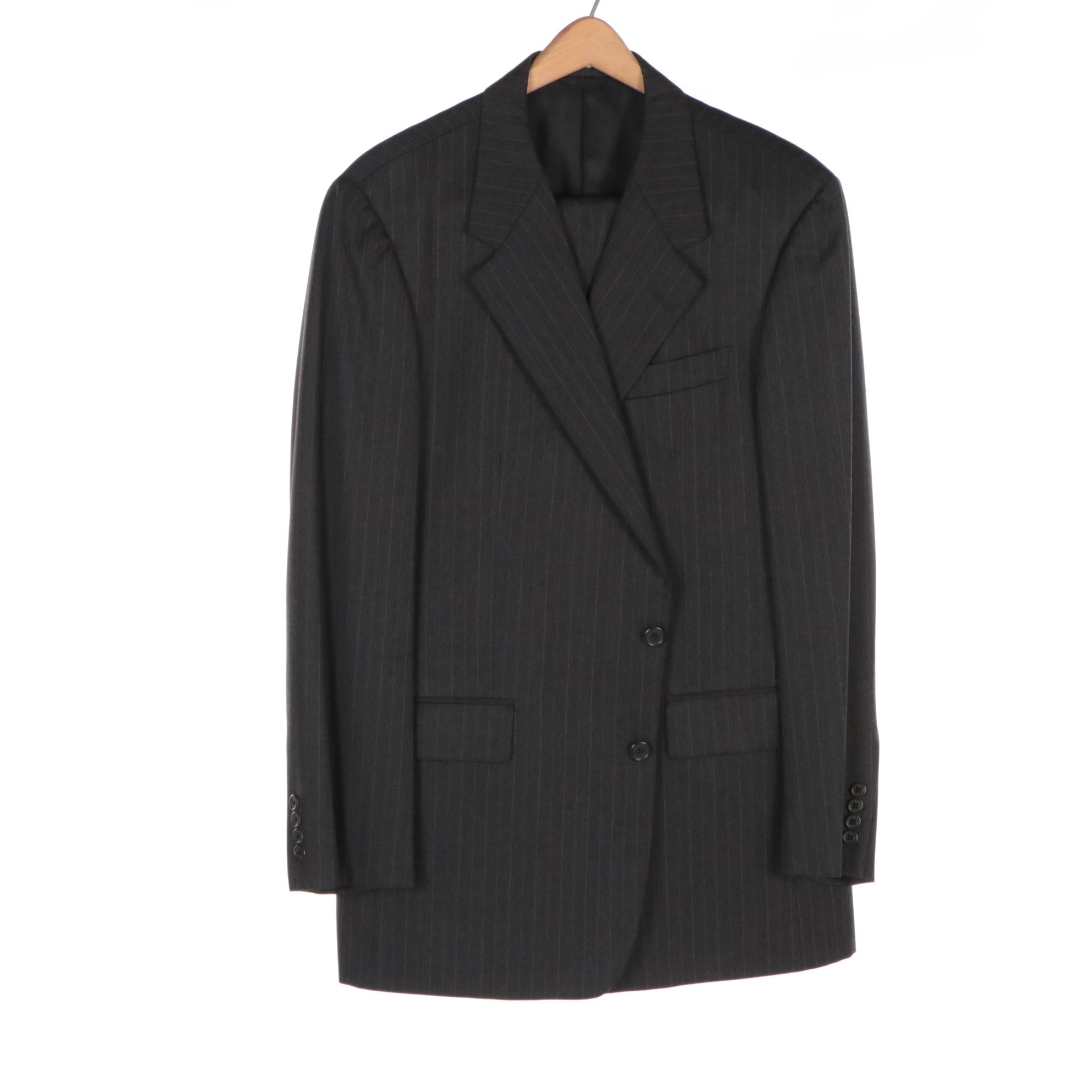 Men's Walter-Morton Wool and Cashmere Two-Piece Suits in Garment Bags