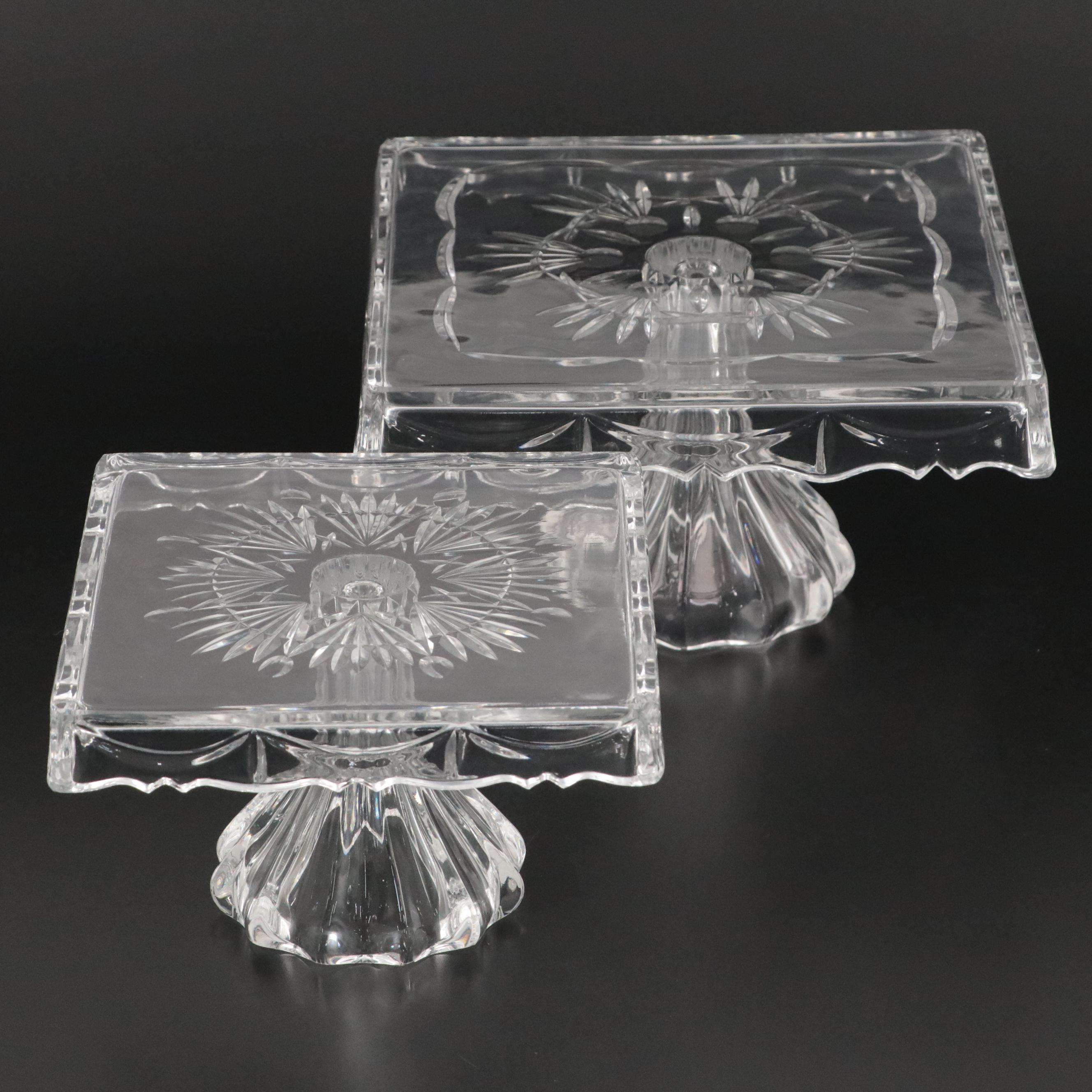 Shannon Crystal by Godinger "Freedom" Cake Stands