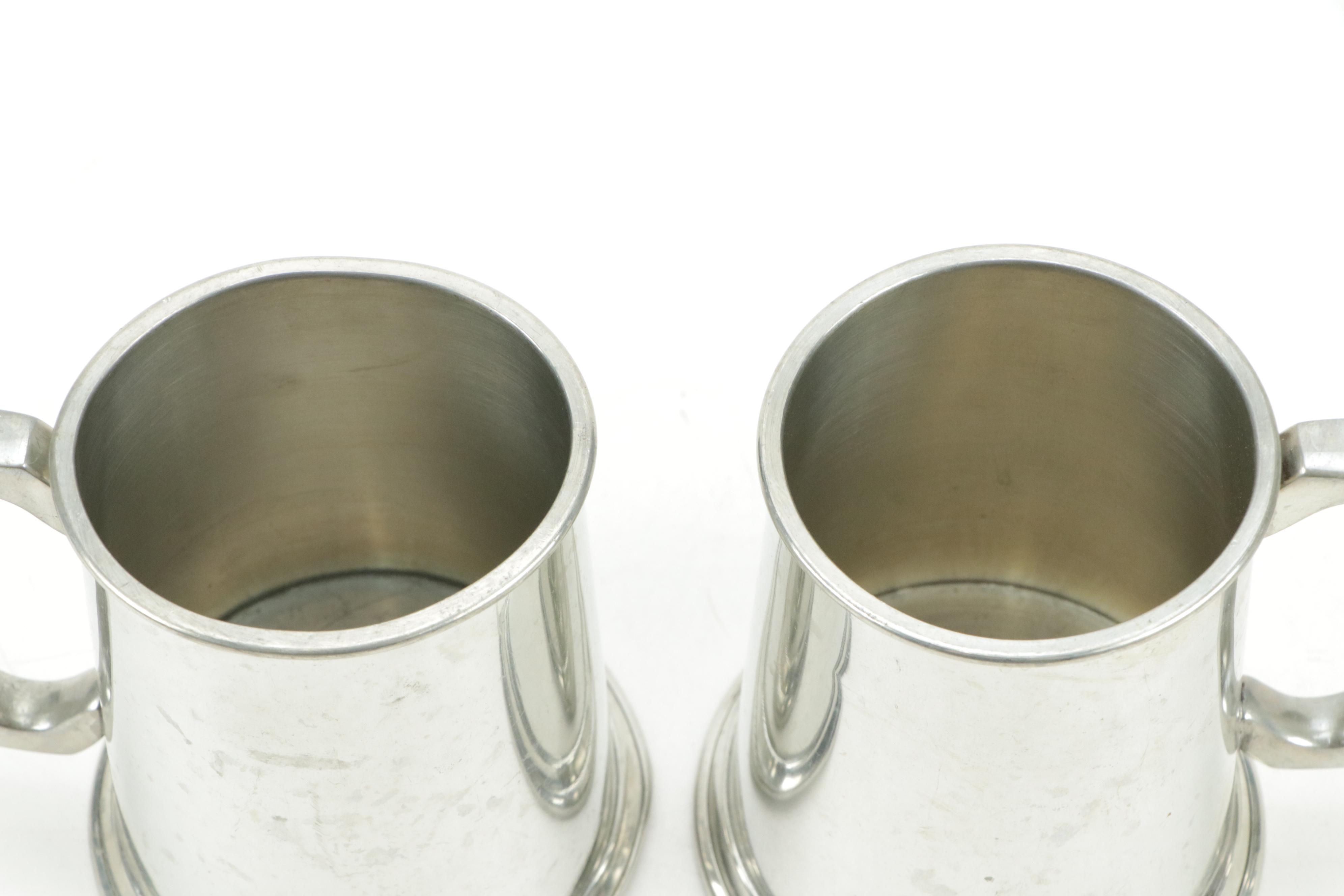 Sheffield Pewter Tankards, Mid to Late 20th Century