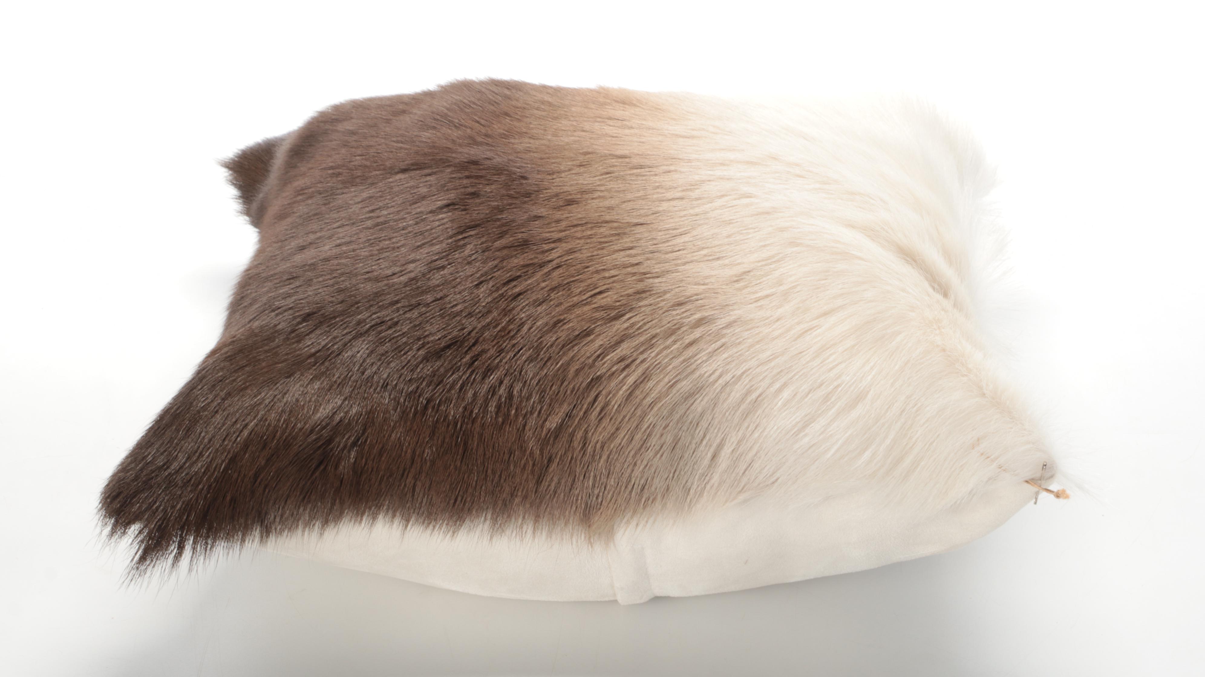 Ombre Dyed Hair on Hide Accent Pillows