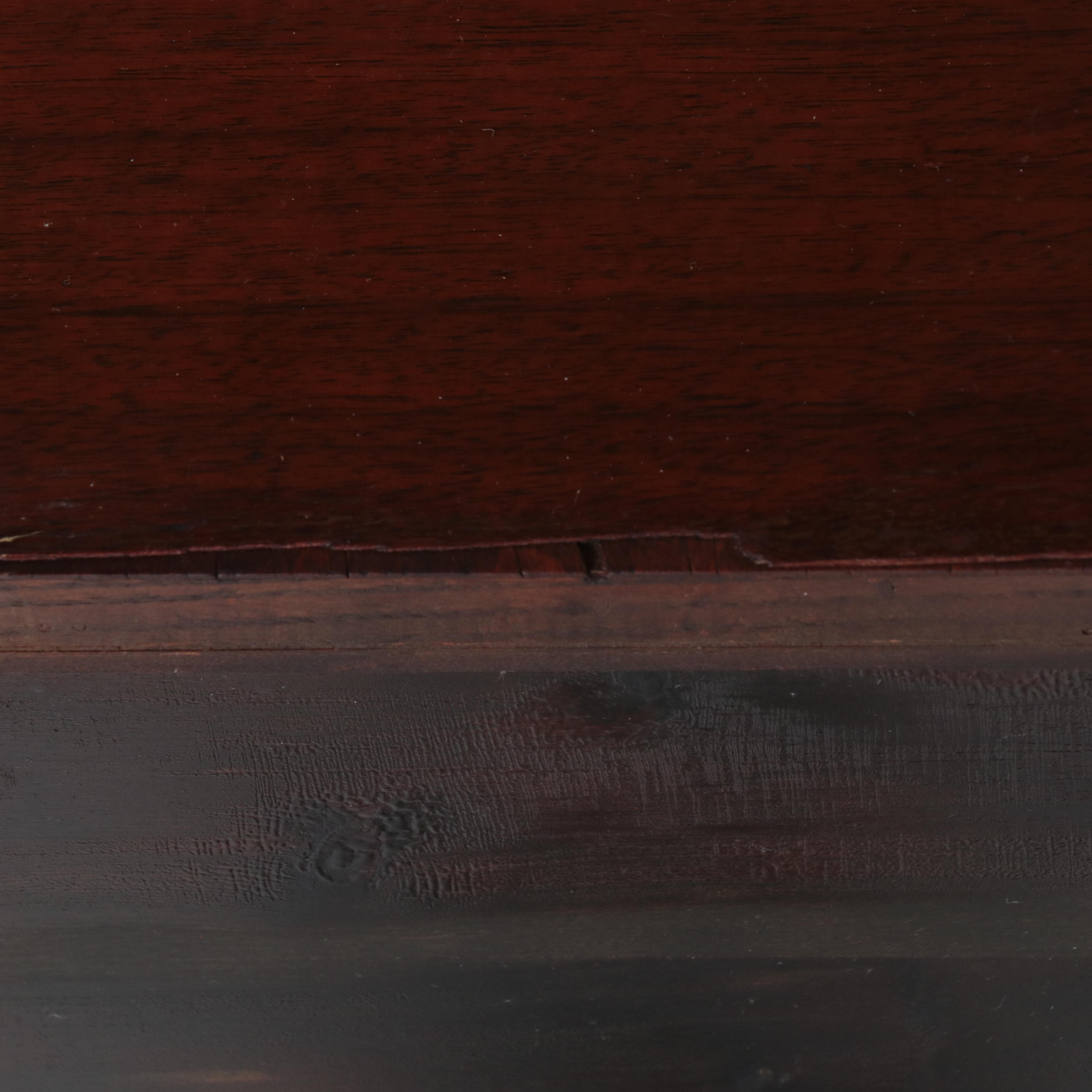 West Branch Novelty Co. Jacobean Revival Walnut, Bird's-Eye Maple, & Cedar Chest