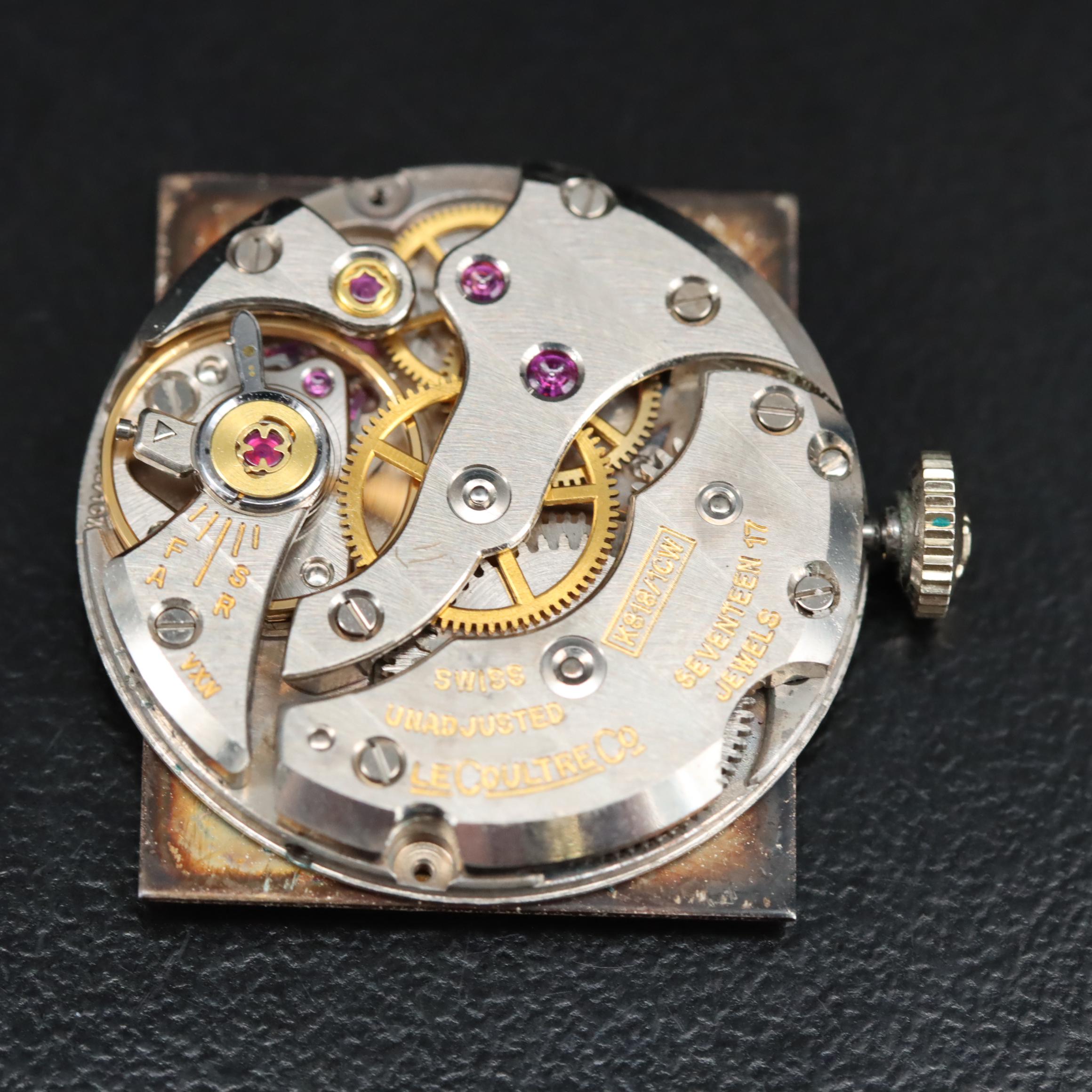 LeCoultre and Zenith Stem Wind Watch Movements