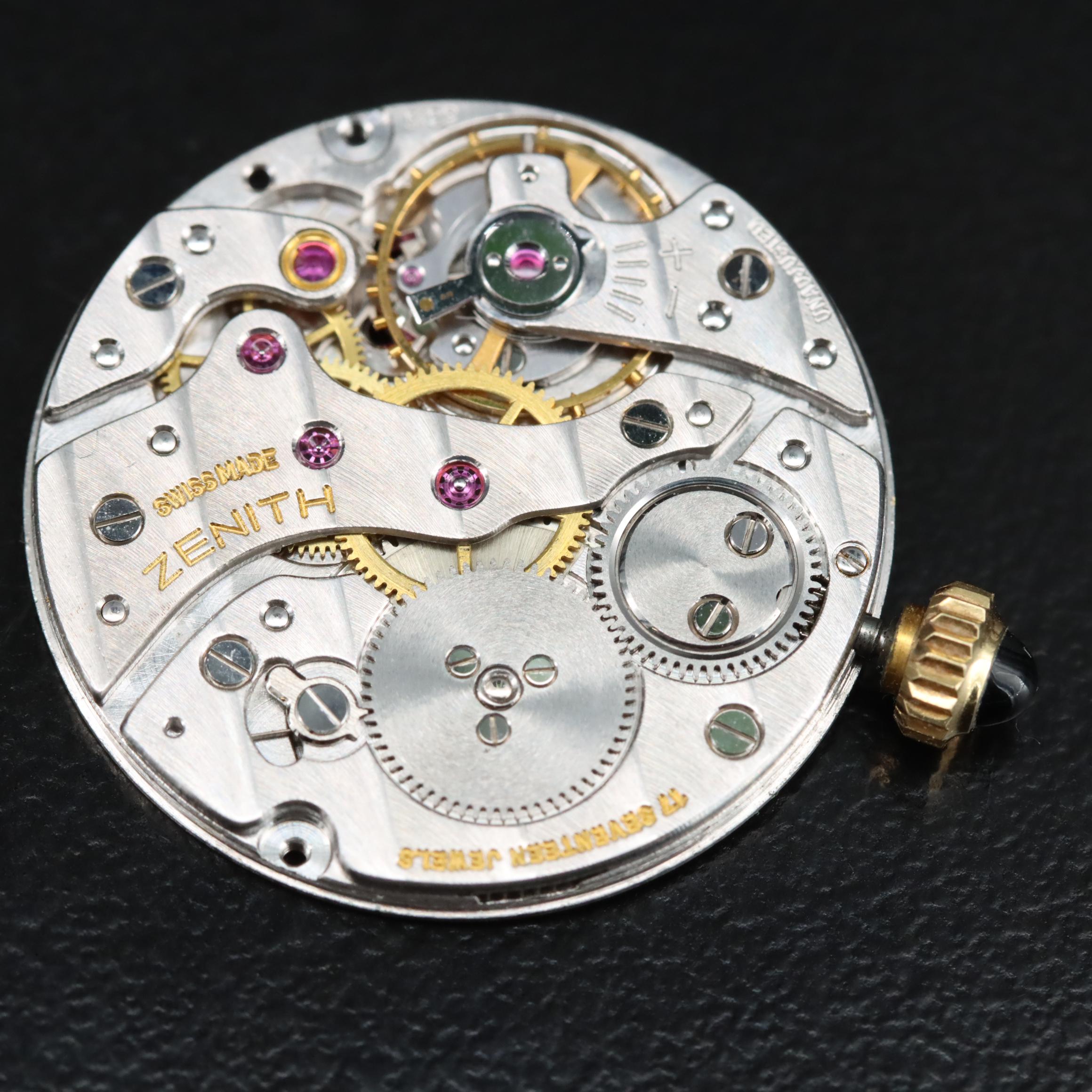LeCoultre and Zenith Stem Wind Watch Movements