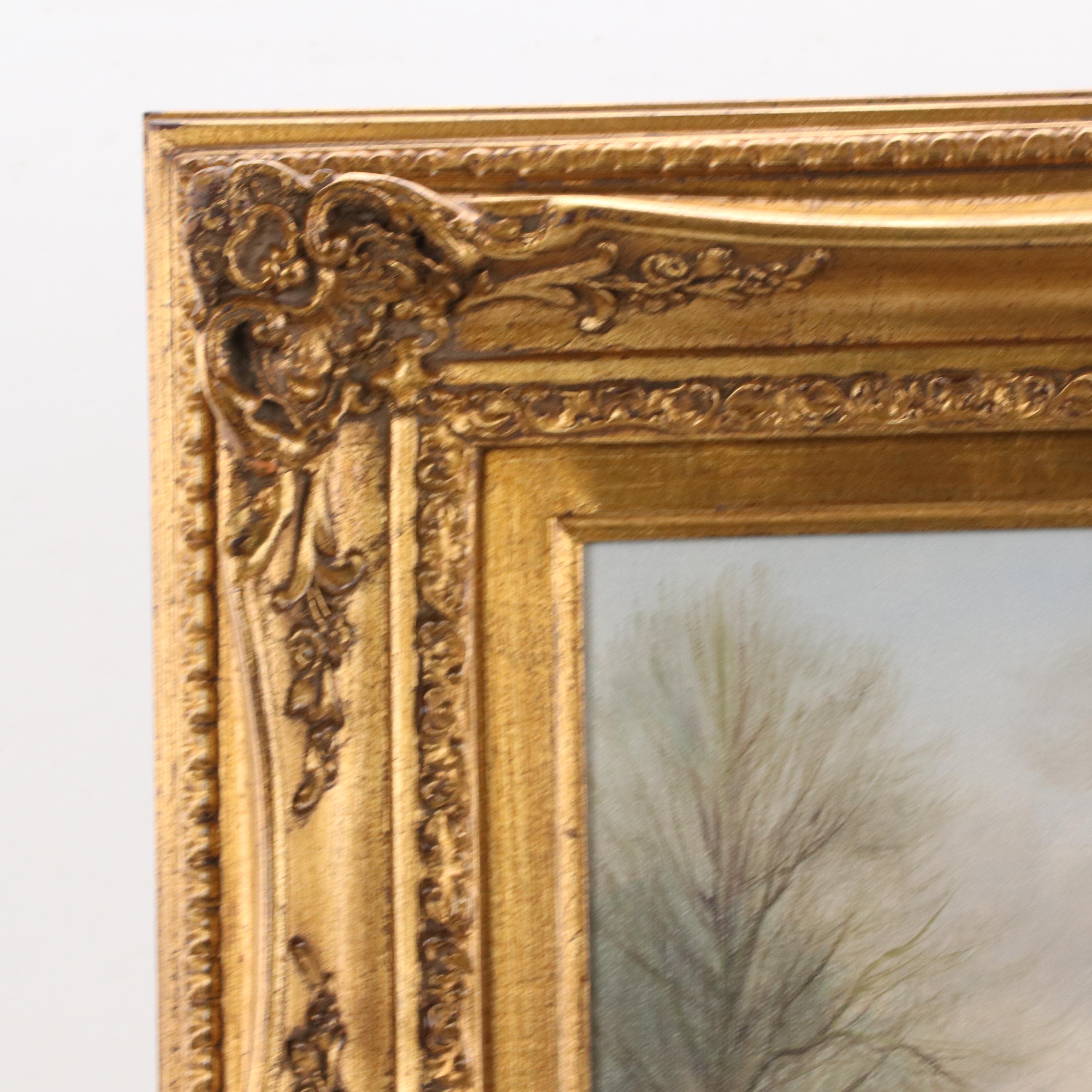 Peter Motz Oil Painting of Homestead Scene