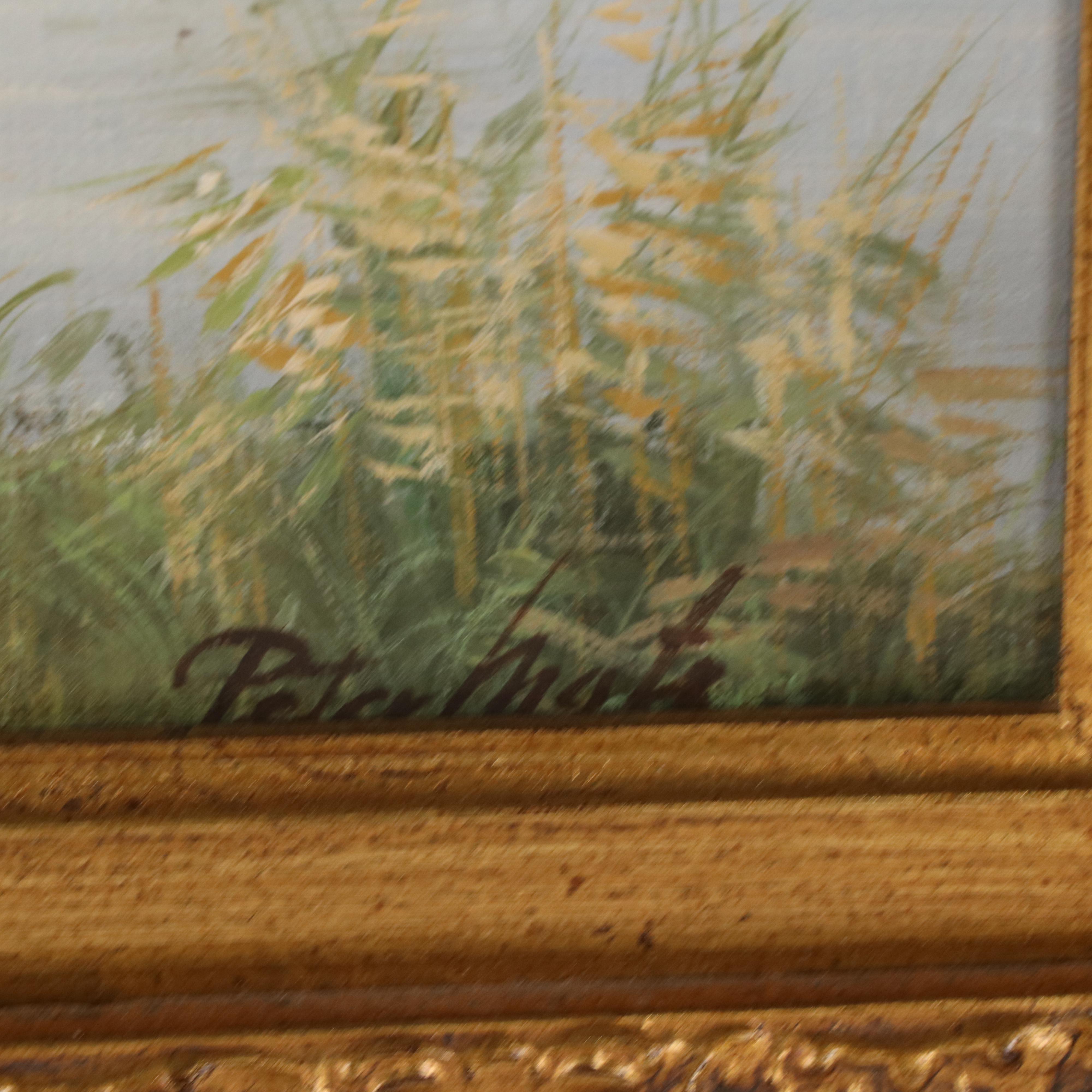 Peter Motz Oil Painting of Homestead Scene