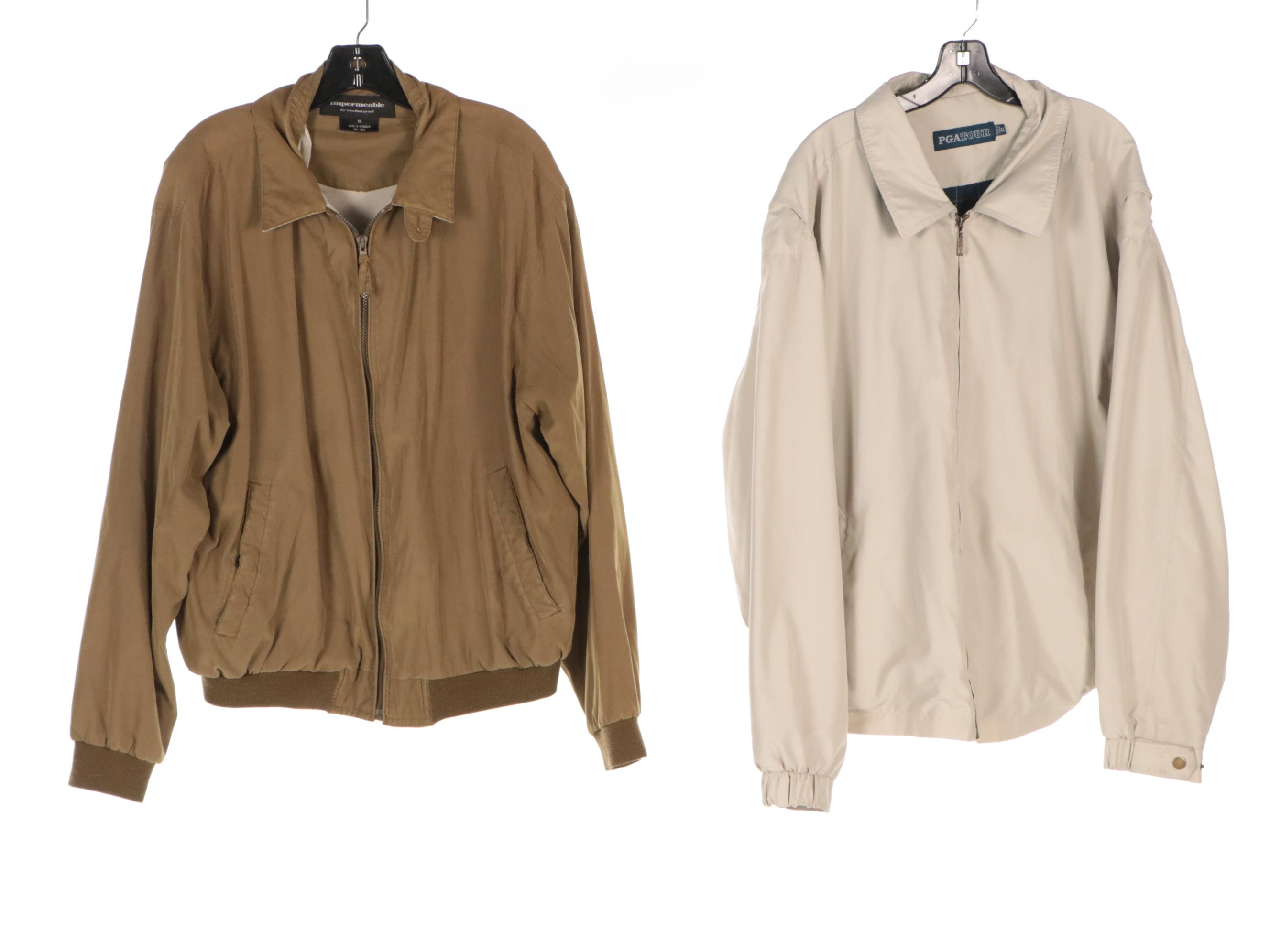 Men's PGA Tour Zip Jacket and Vest with Other Zipper-Front Jacket