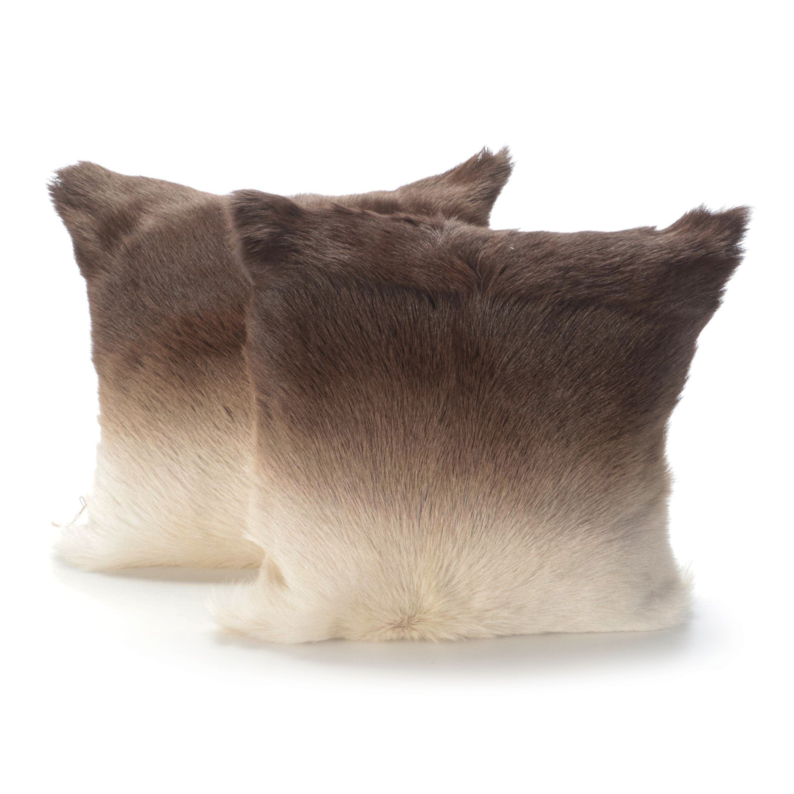 Ombre Dyed Hair on Hide Accent Pillows