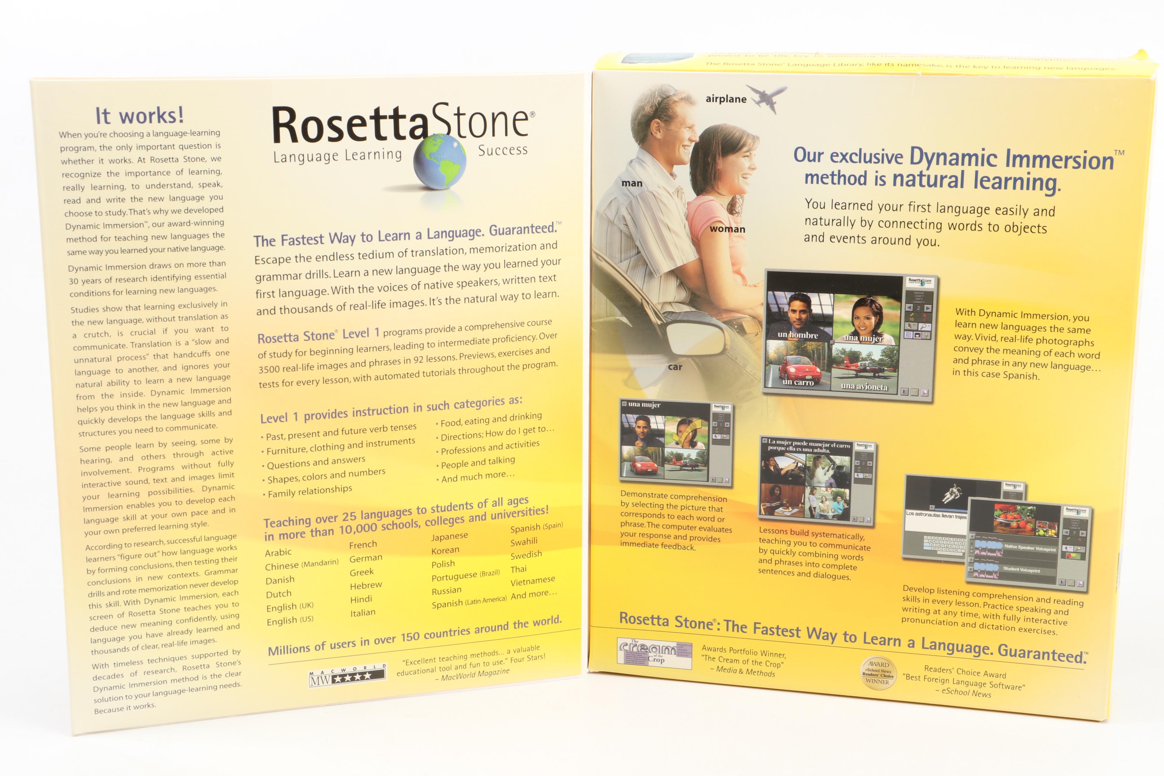 Rosetta Stone Language Learning French CD Software Sets