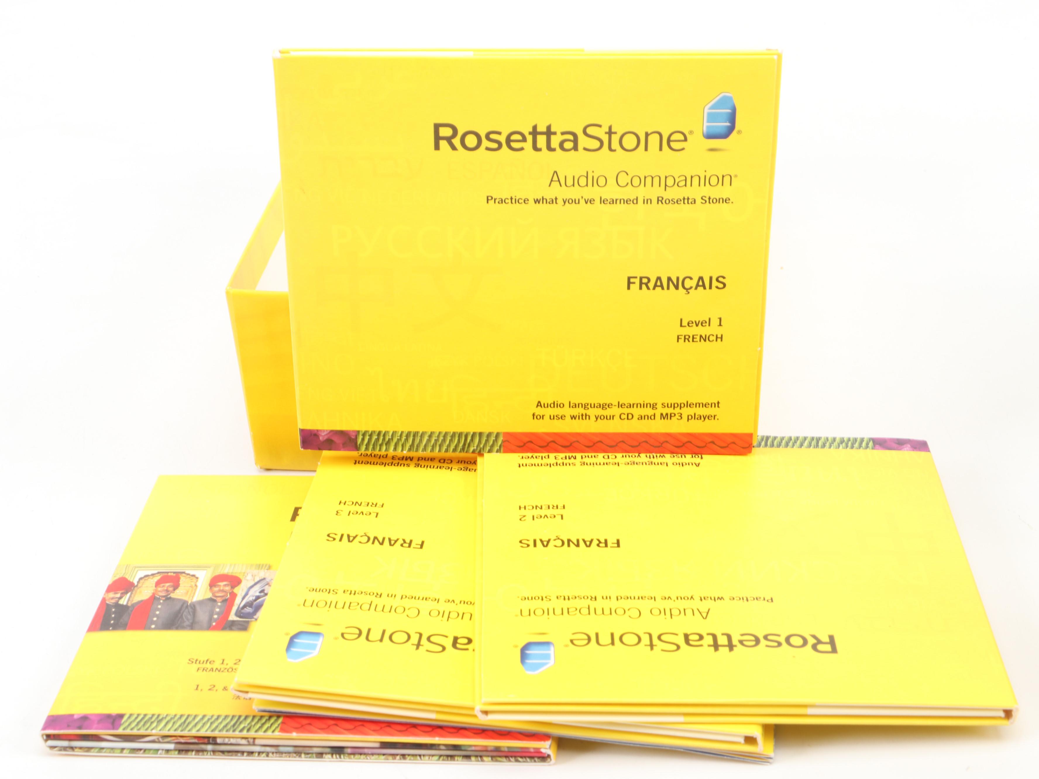 Rosetta Stone Language Learning French CD Software Sets