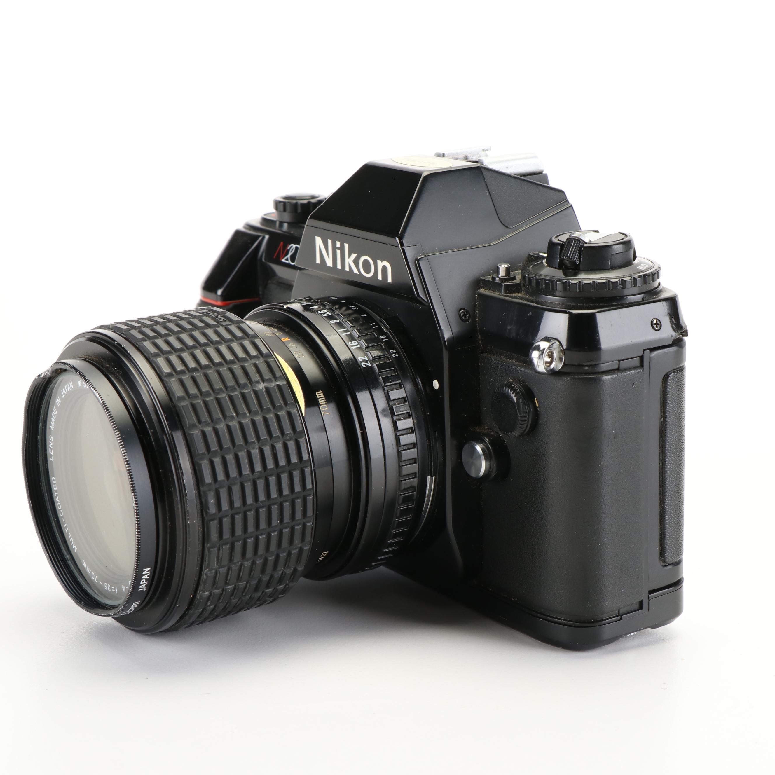 Nikon N2000 Camera and Camera Cases with More Camera Accessories