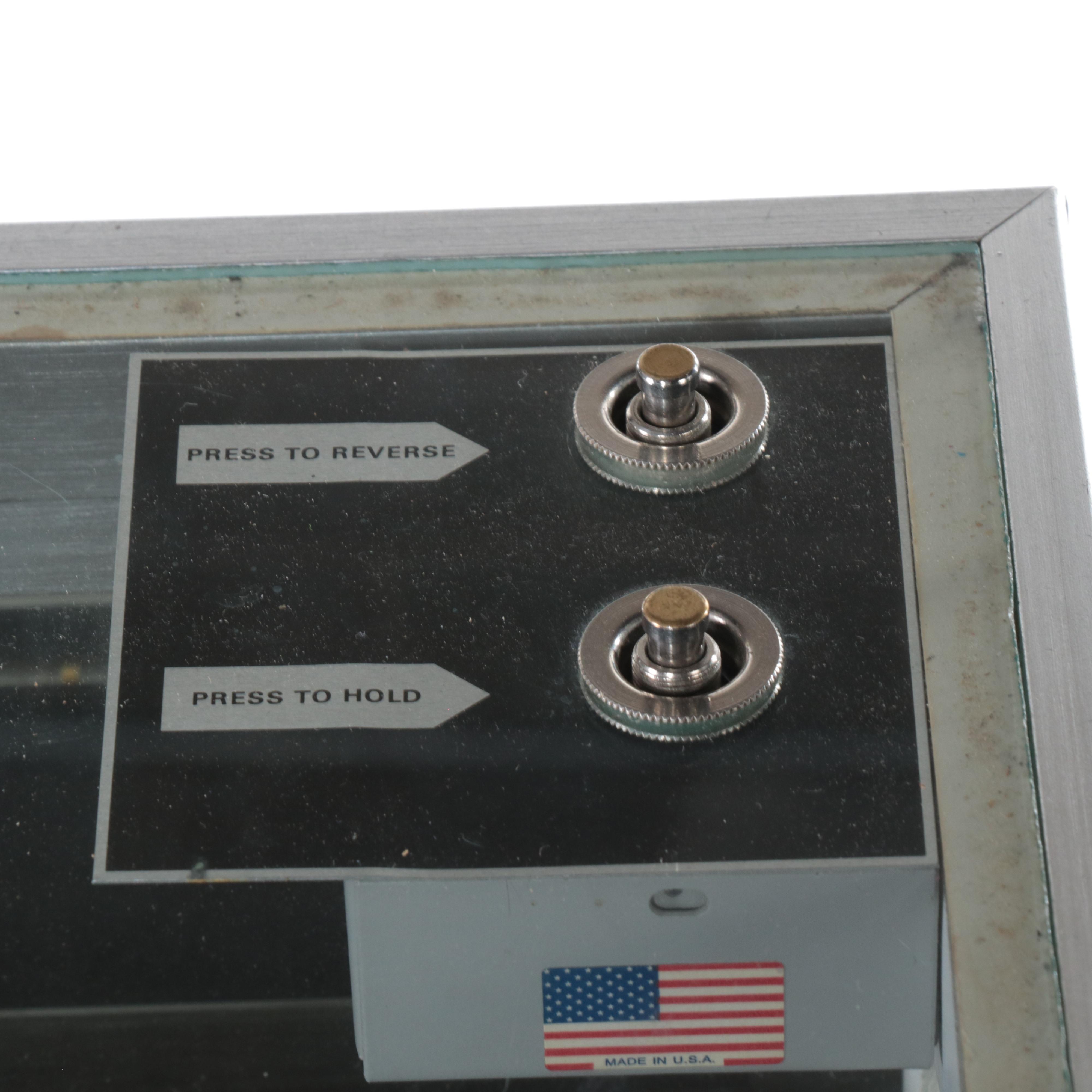 Jahabow Metal, Glass and Laminate Shop Display Case with Revolving Shelves