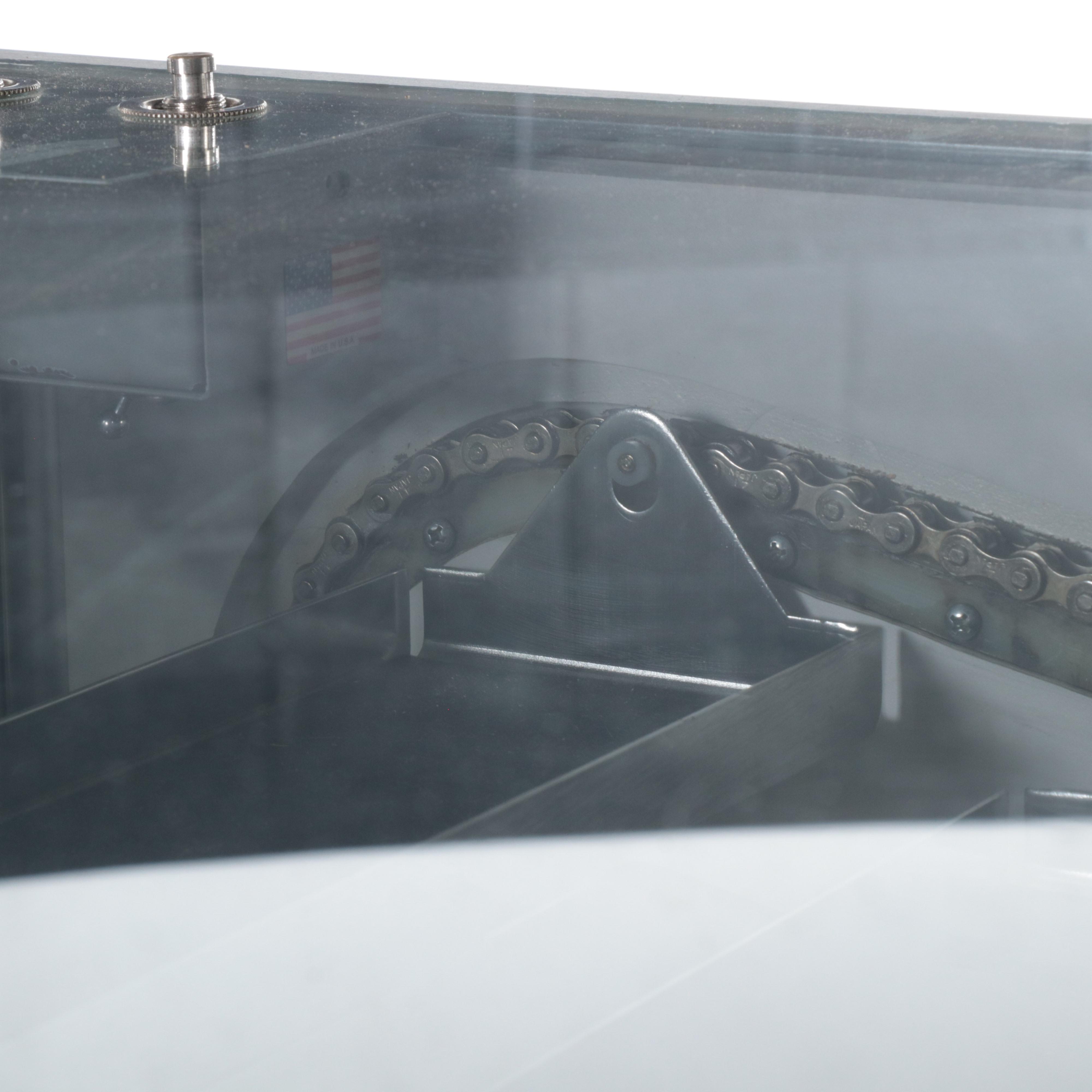 Jahabow Metal, Glass and Laminate Shop Display Case with Revolving Shelves