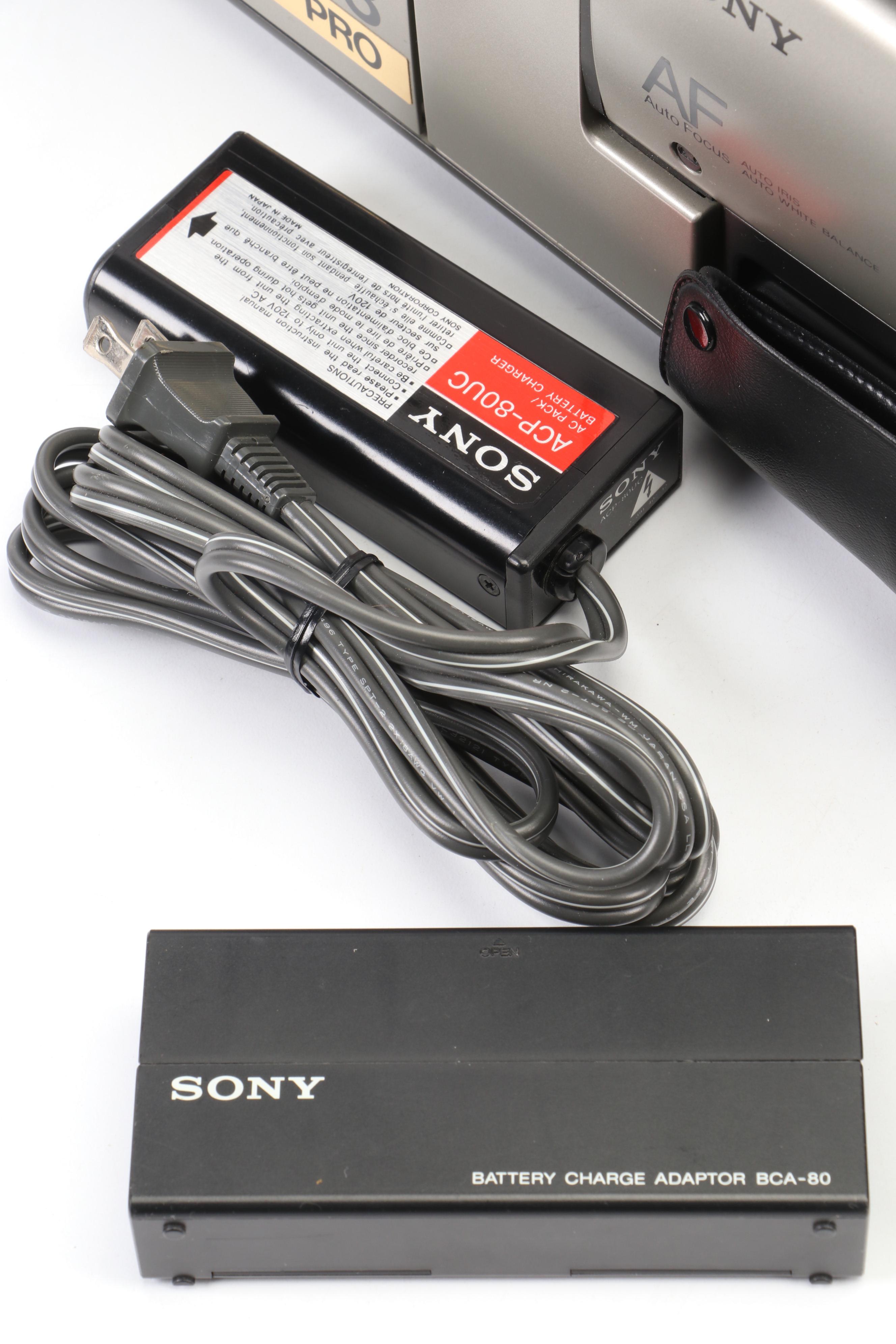 Sony Video 8 Professional Camcorder with Carrying Case