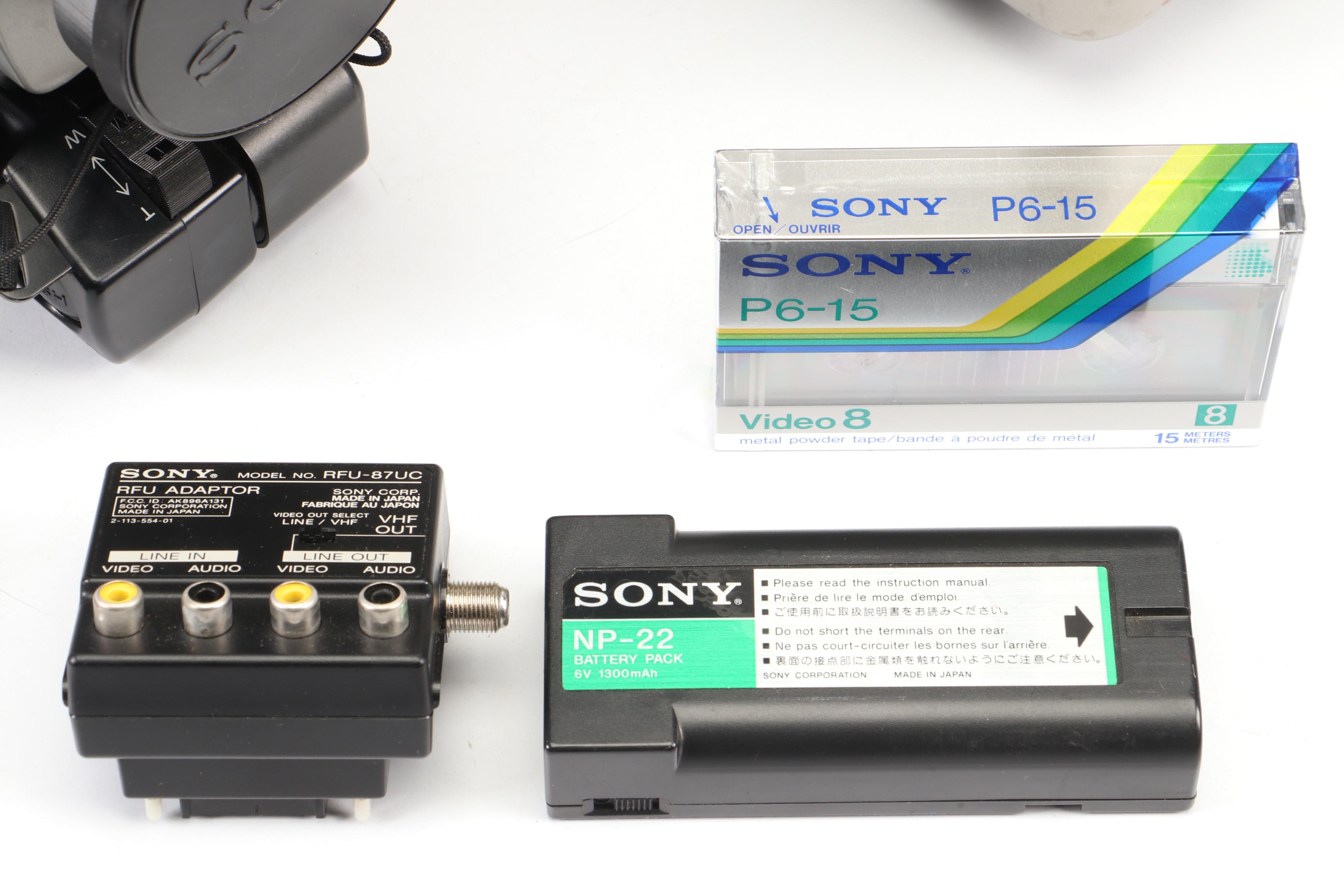 Sony Video 8 Professional Camcorder with Carrying Case