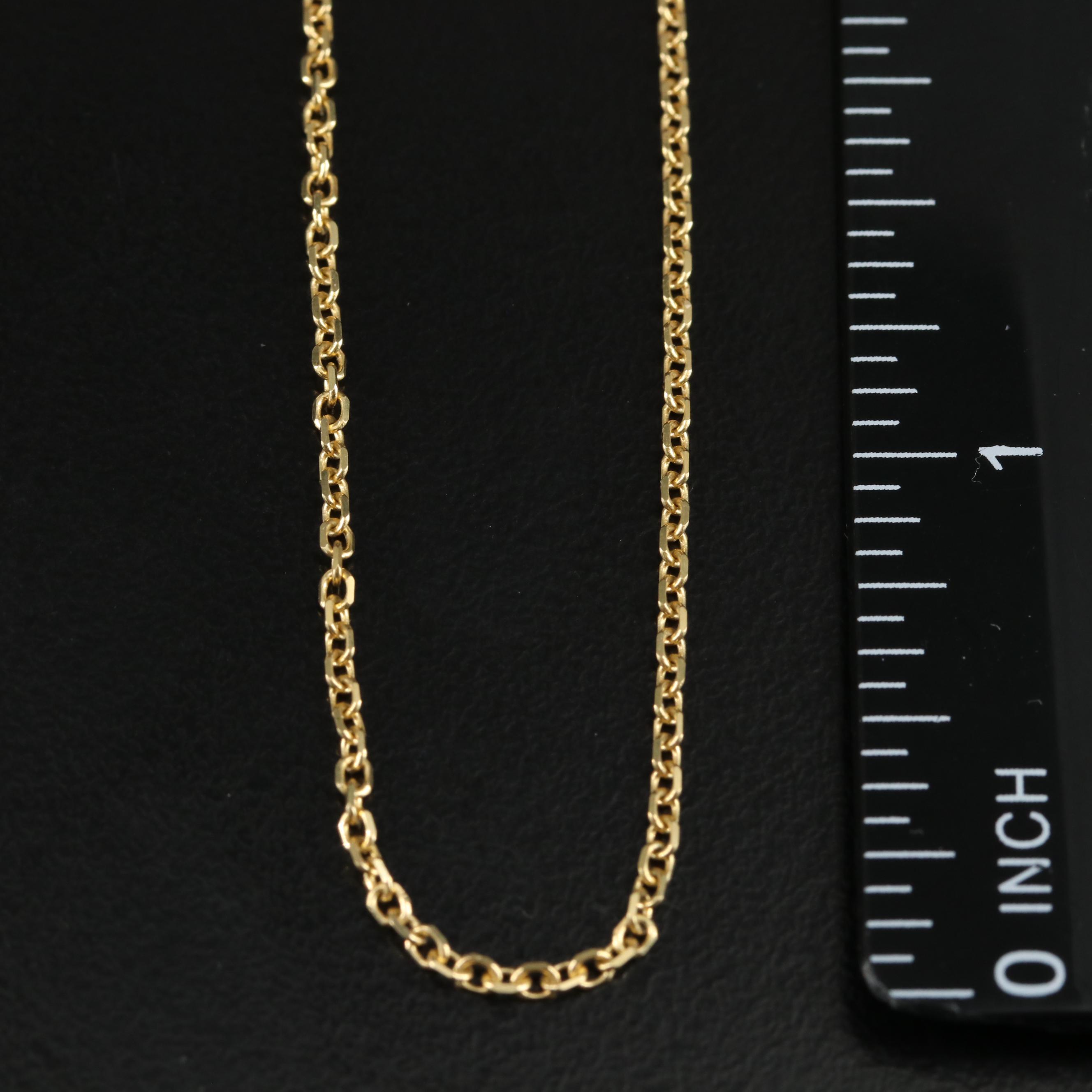 14K Cable Chain Necklace
