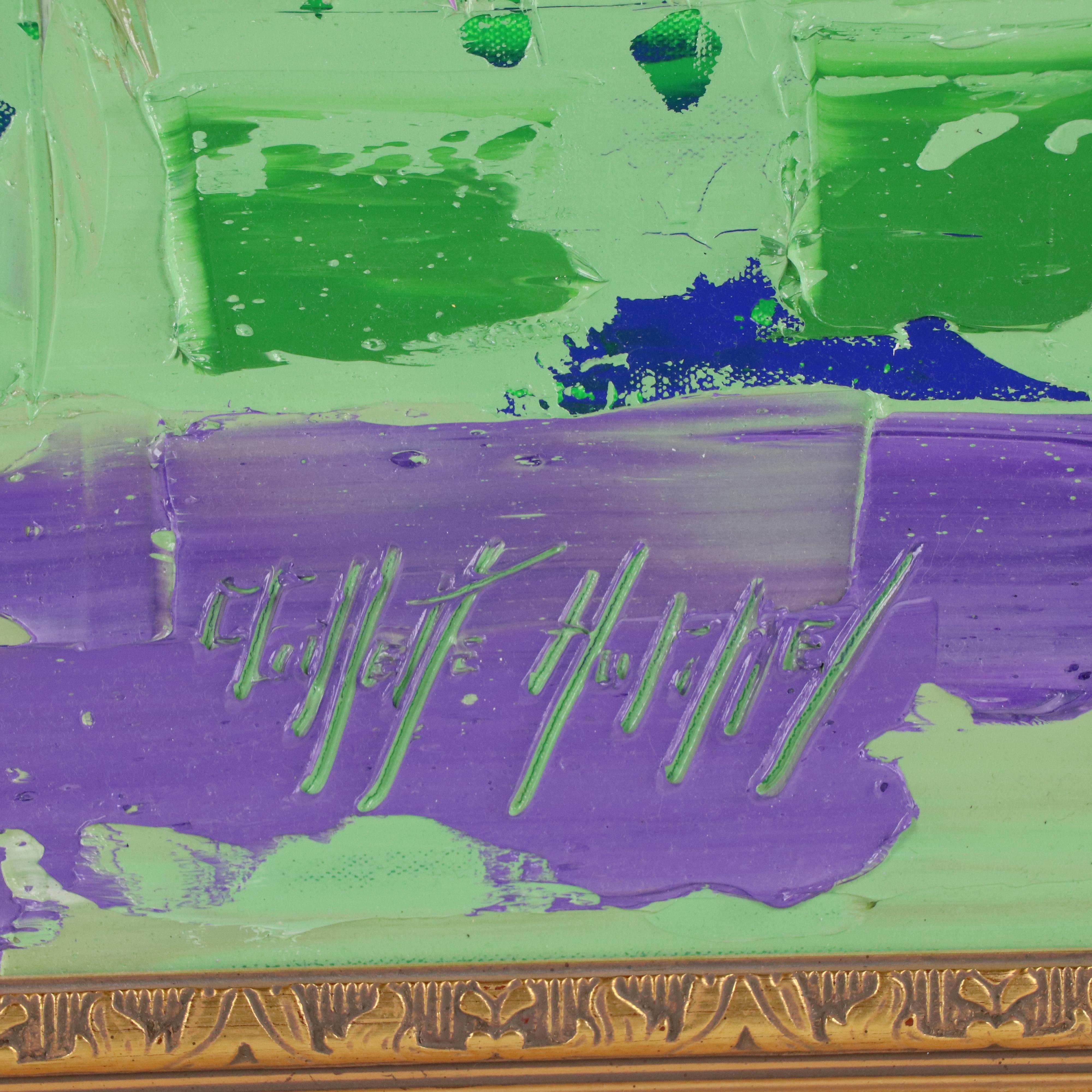 Gayle Hummel Floral Still Life Impasto Acrylic Painting, 21st Century