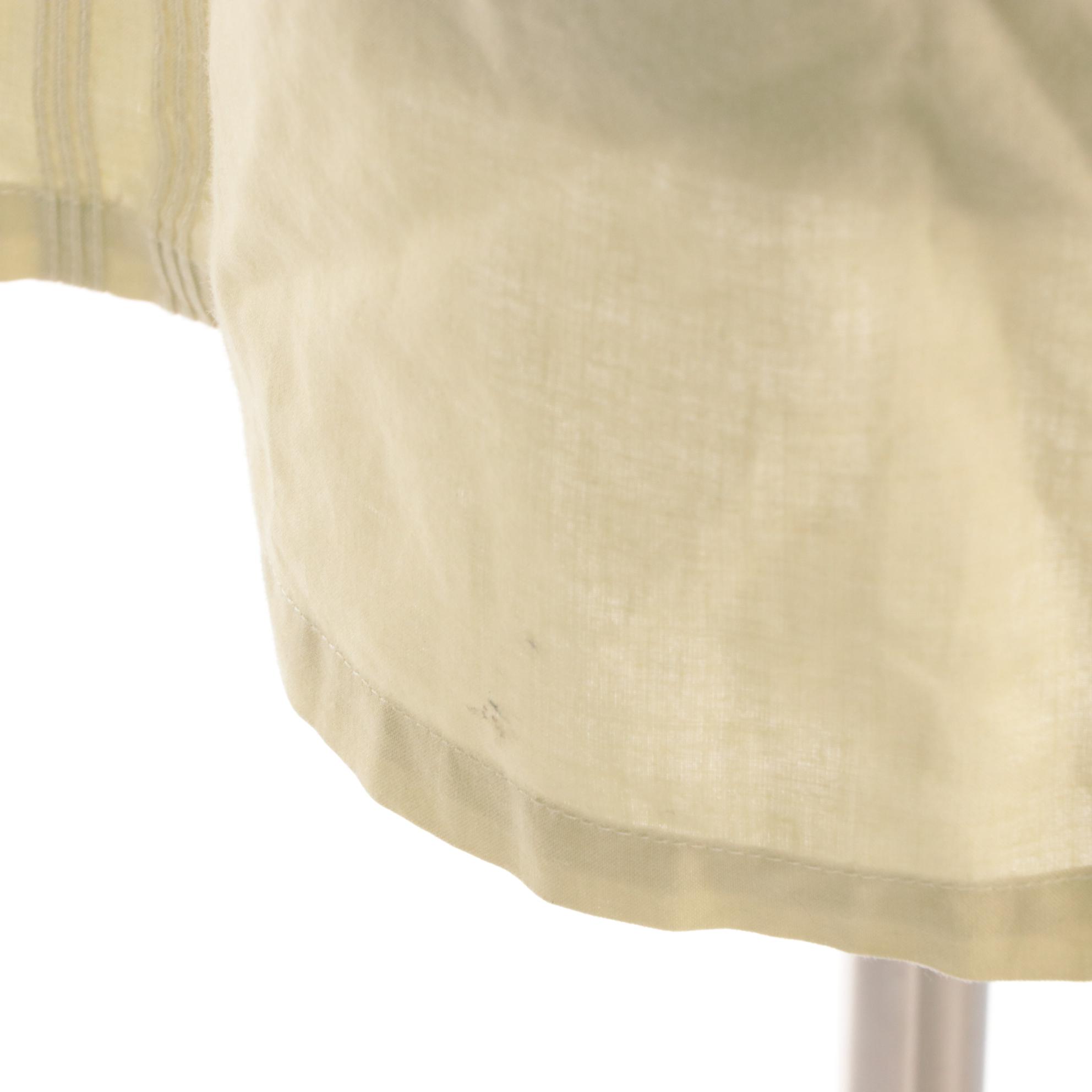 Men's Givenchy Faded Lime Green Ramie Blend Four-Pocket Button-Up Shirt