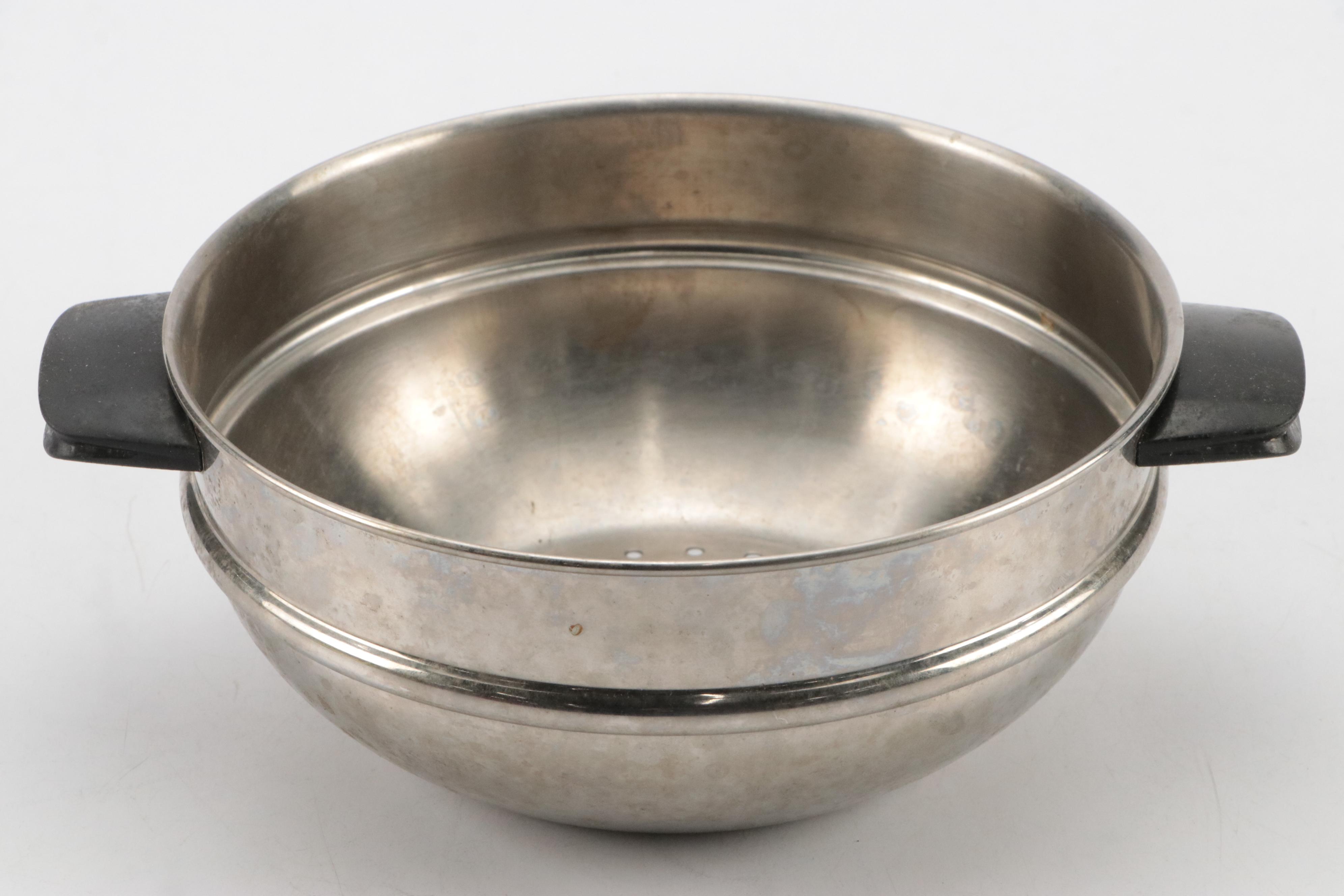 Faberware Aluminum Clad Stainless Steel Pots and Pans, Mid to Late 20th Century