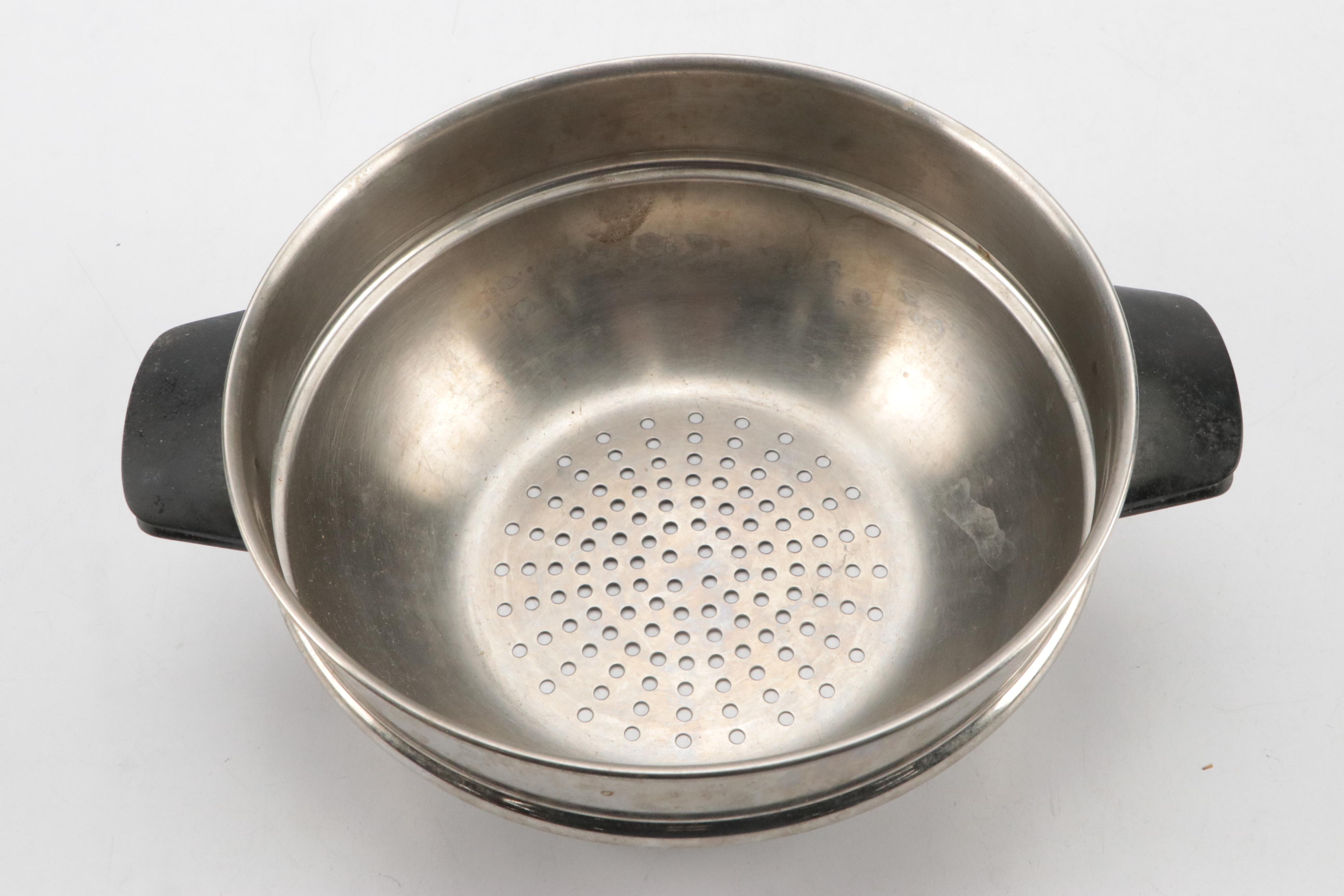 Faberware Aluminum Clad Stainless Steel Pots and Pans, Mid to Late 20th Century