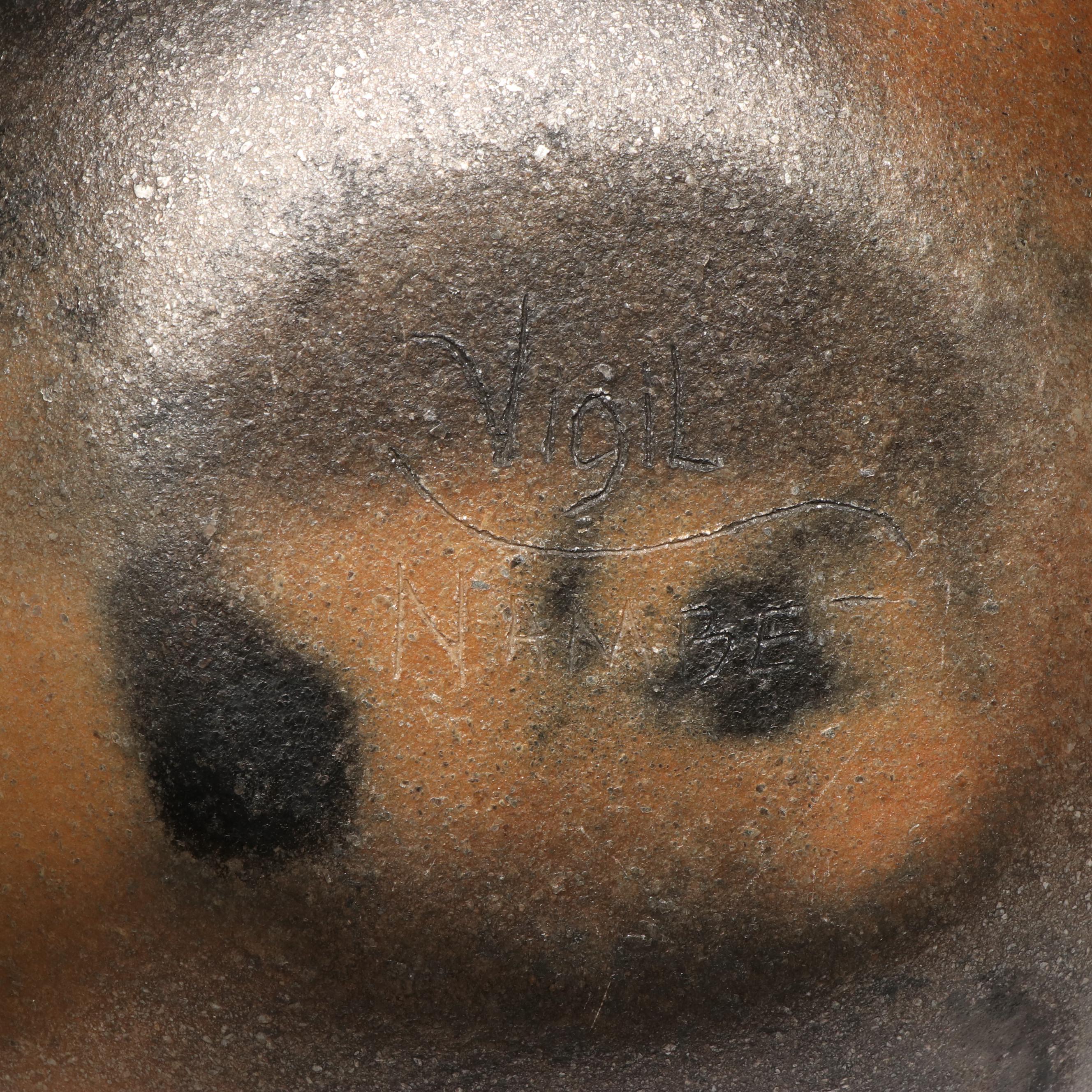 Signed Lonnie Vigil Nambe Pueblo Micaceous Pottery Bowl and More