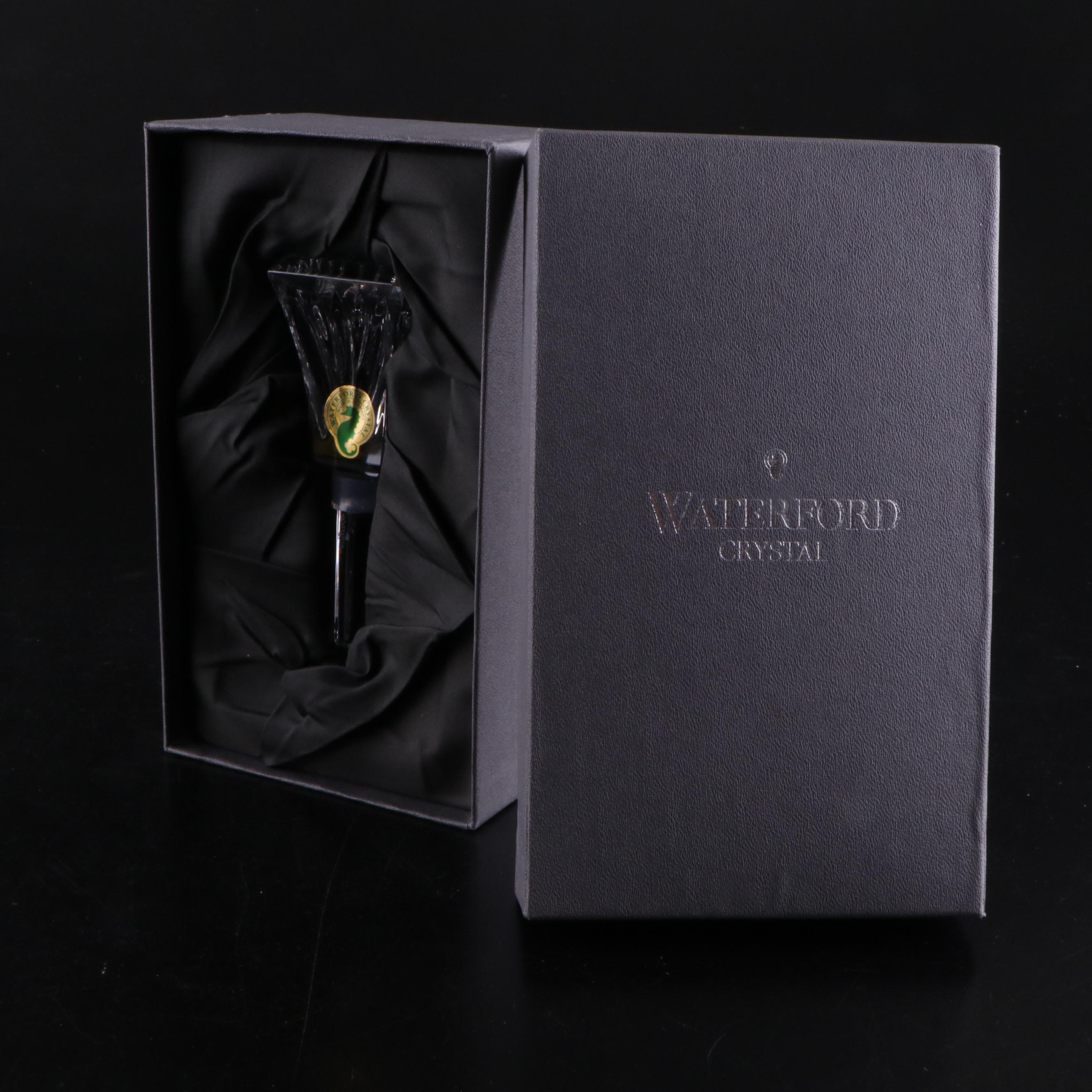 Waterford Crystal Footed Bowl and Bottle Stopper