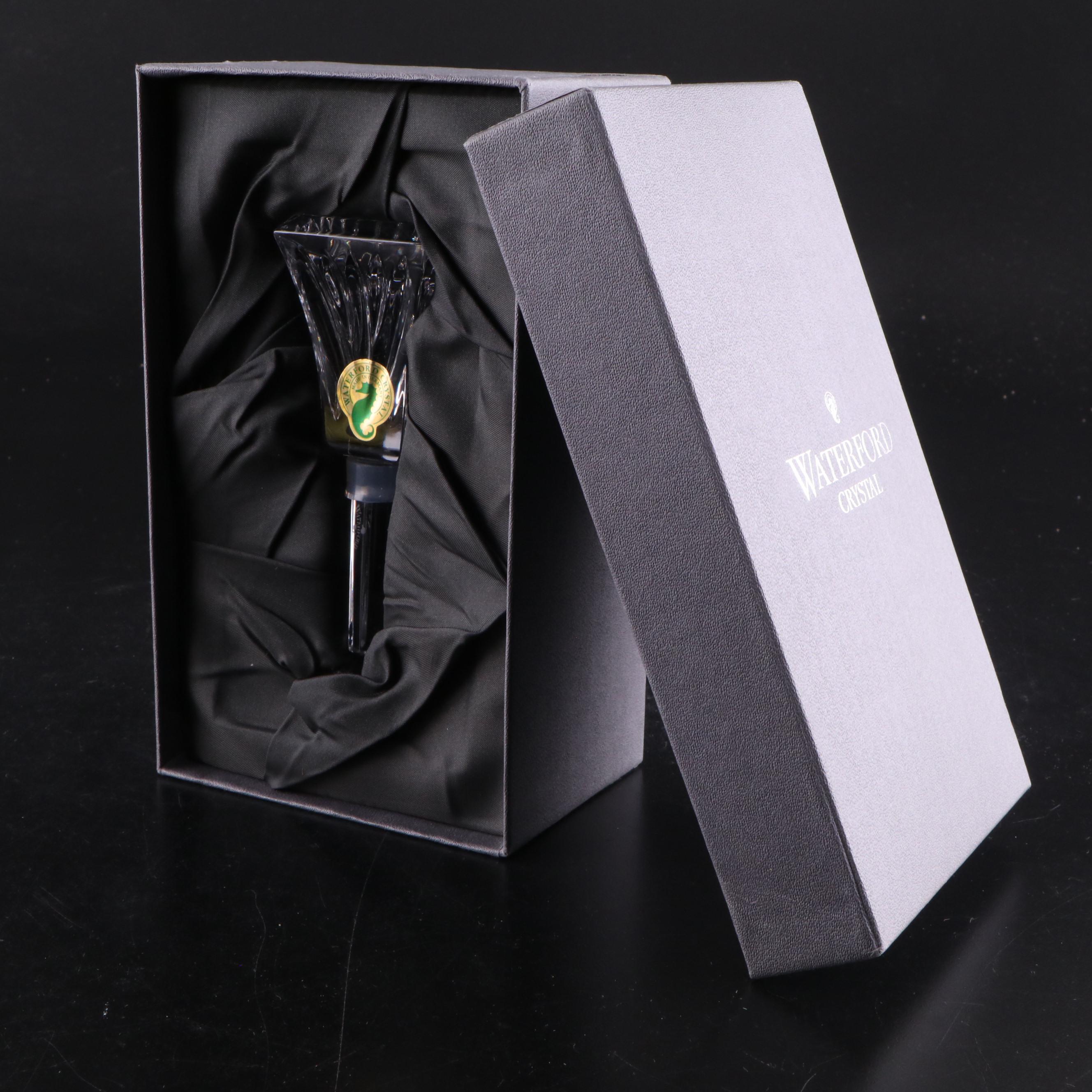Waterford Crystal Footed Bowl and Bottle Stopper