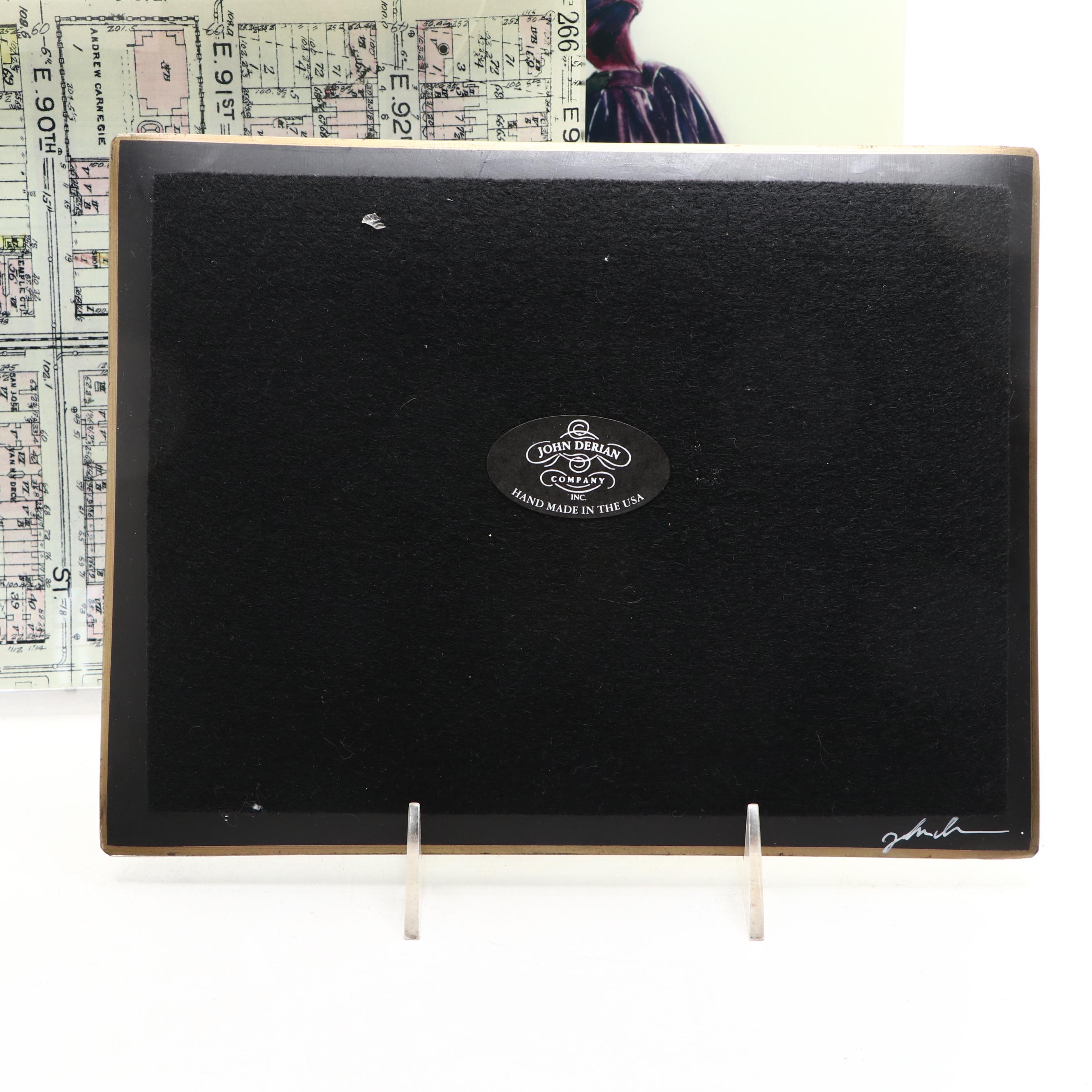 John Derian Co. and Ben's Garden Glass Decoupage Rectangular Decorative Platters