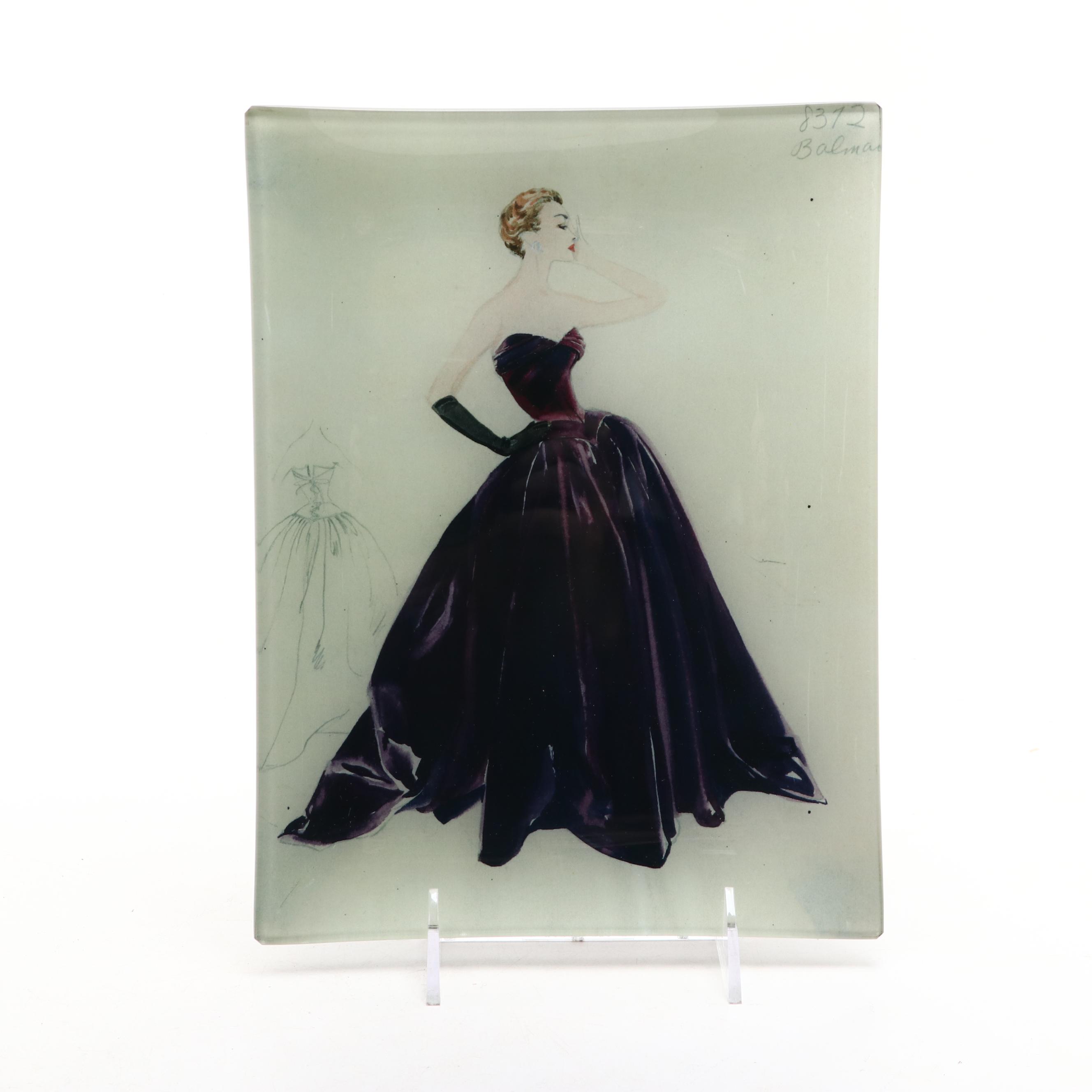 John Derian Co. and Ben's Garden Glass Decoupage Rectangular Decorative Platters