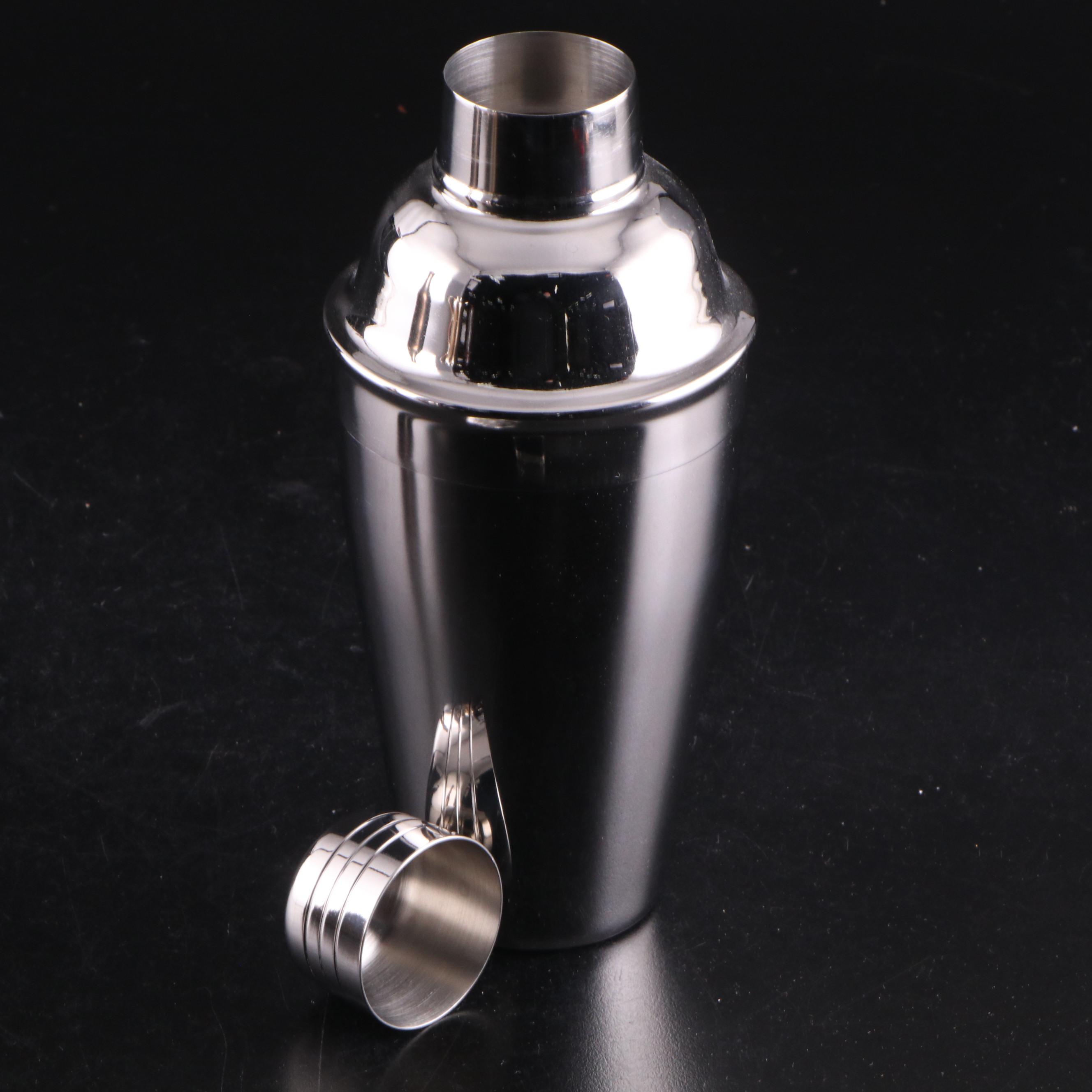 Art Deco Style Bottle Shaped with Other Cocktail Shakers and Bottle Coasters