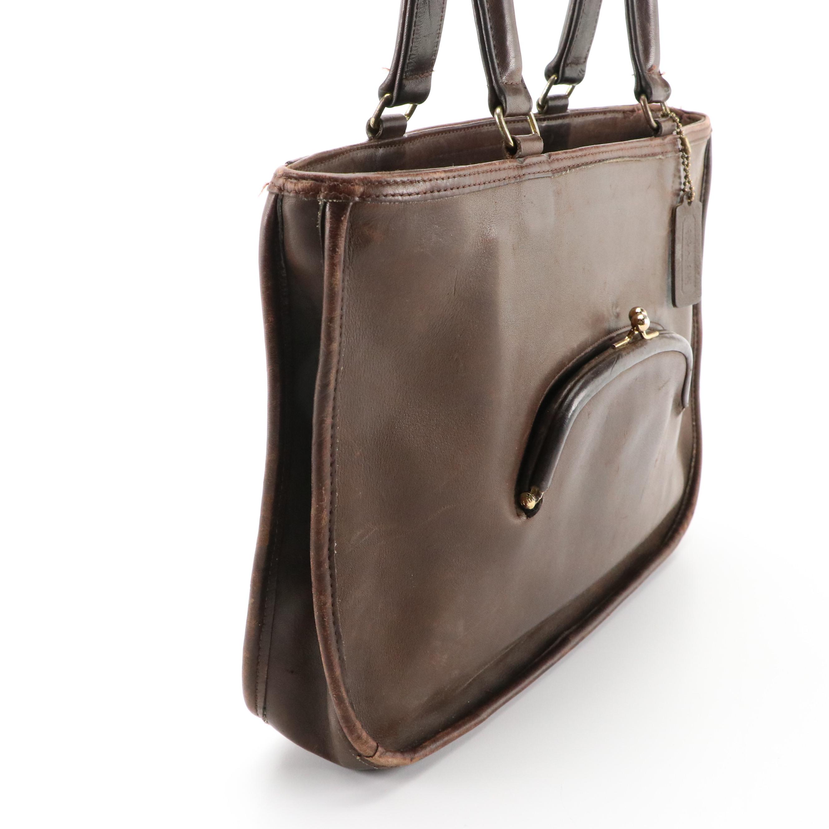 Bonnie Cashin Era Coach 9441 Watermelon Tote in Glove-Tanned Cowhide