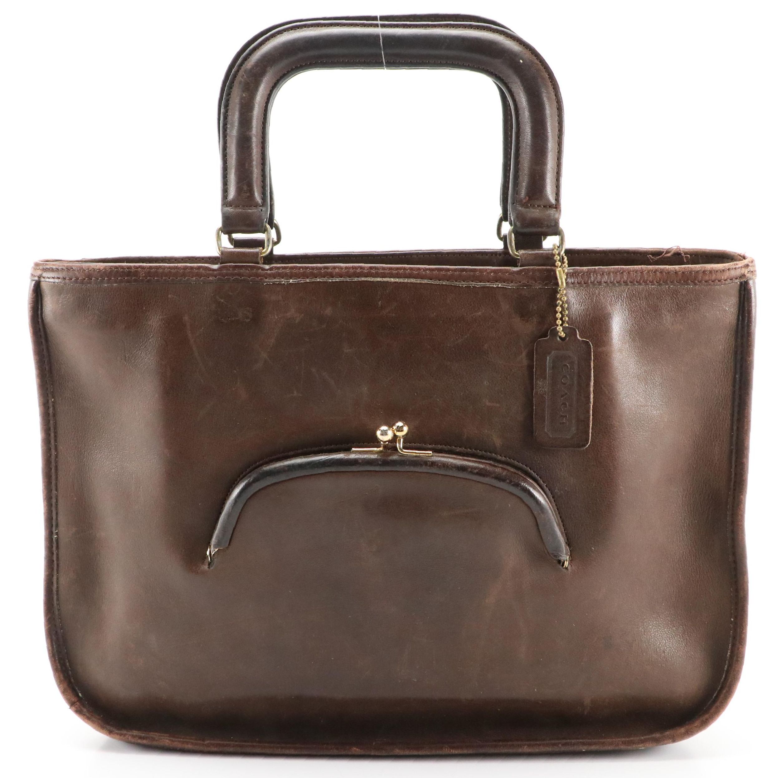 Bonnie Cashin Era Coach 9441 Watermelon Tote in Glove-Tanned Cowhide