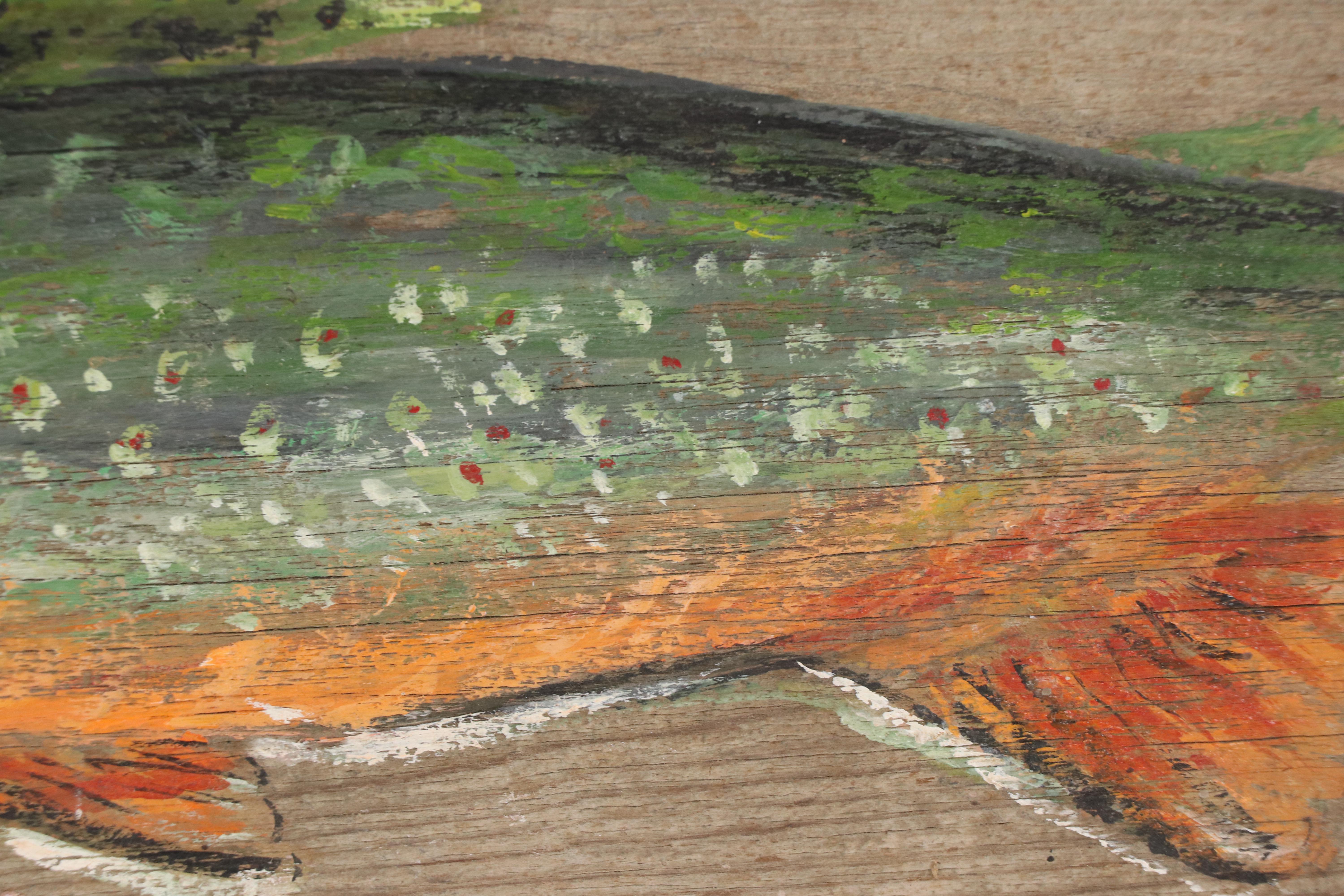 Oil Painting of Fish "Brook Trout"