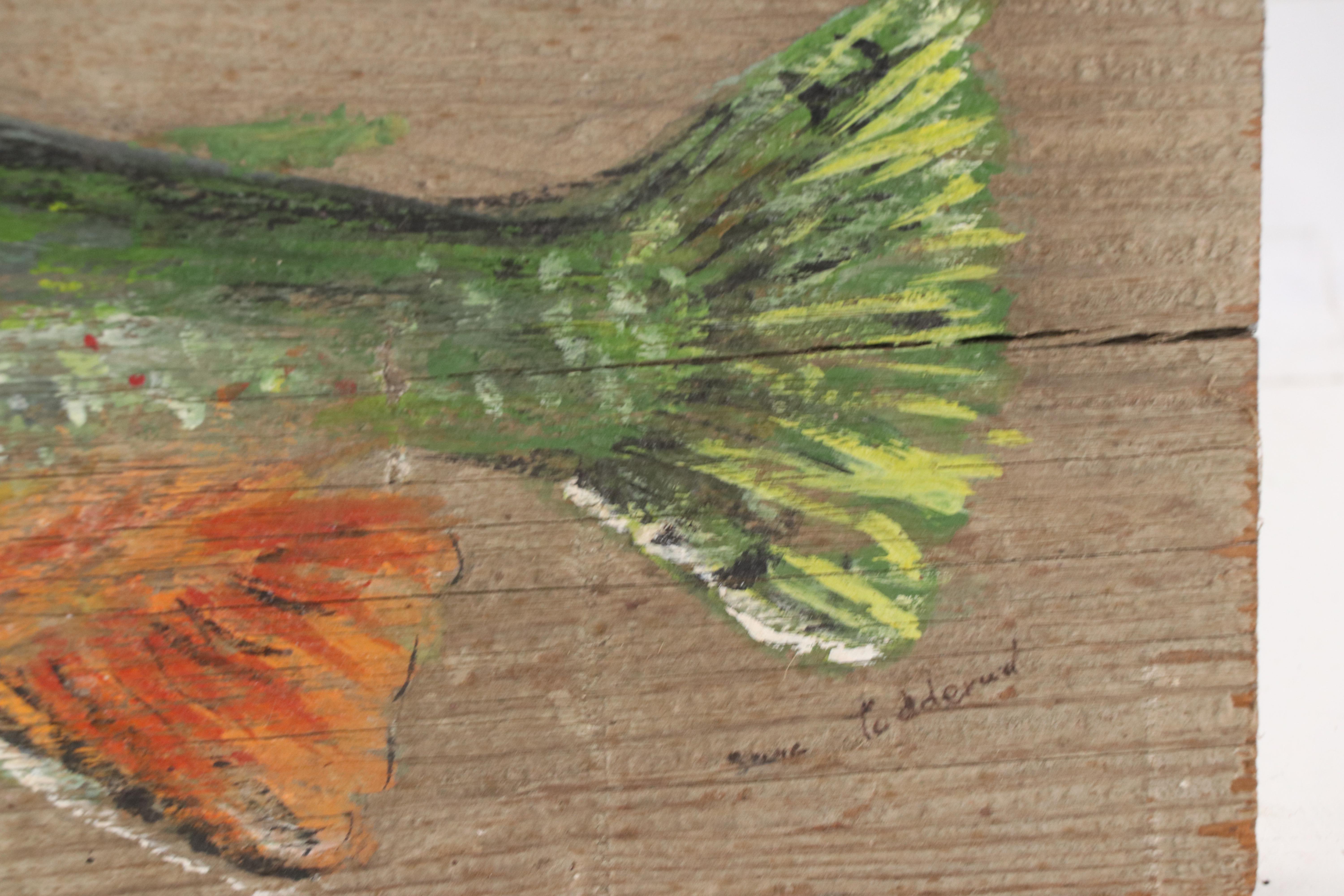 Oil Painting of Fish "Brook Trout"