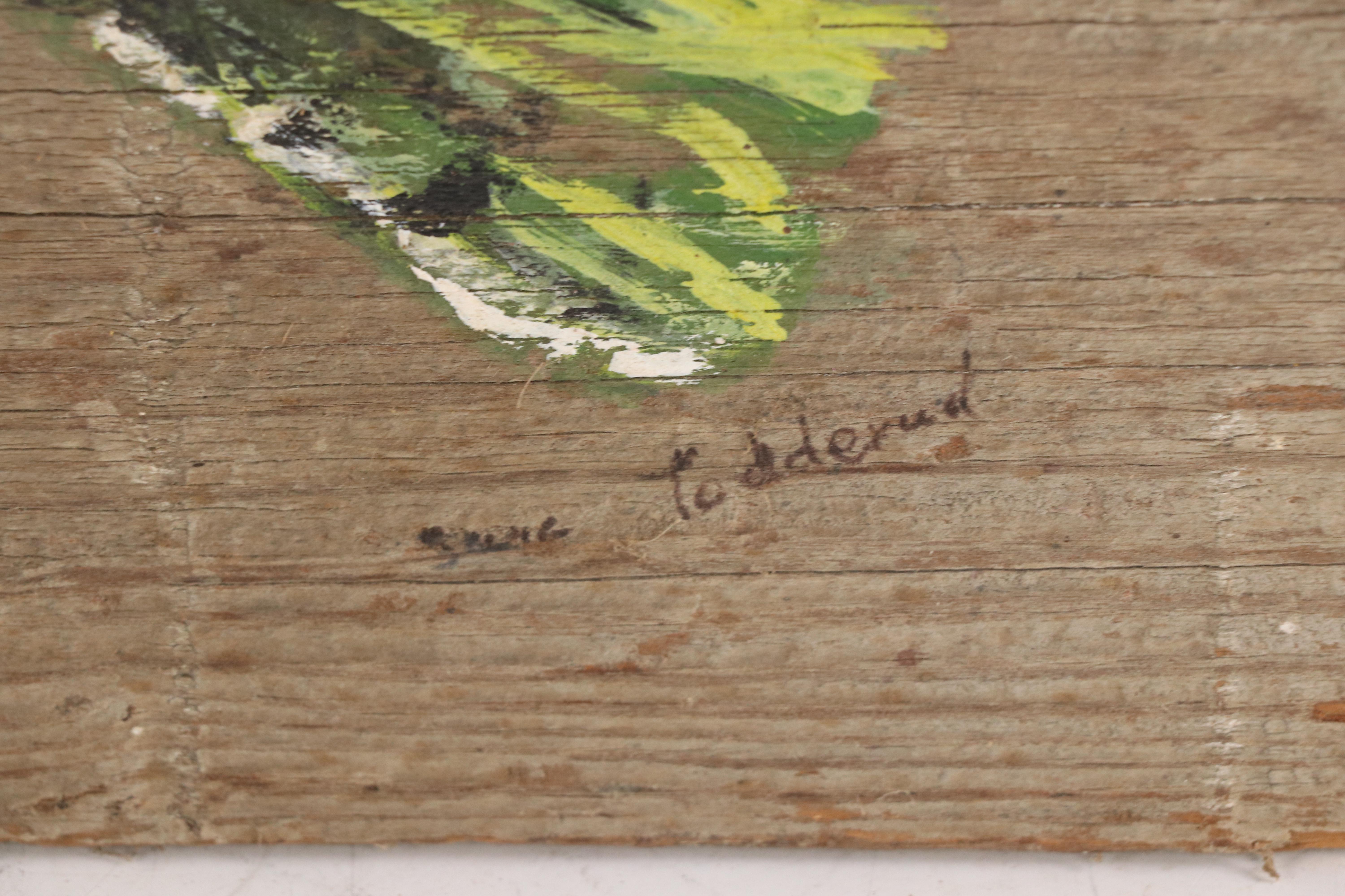 Oil Painting of Fish "Brook Trout"