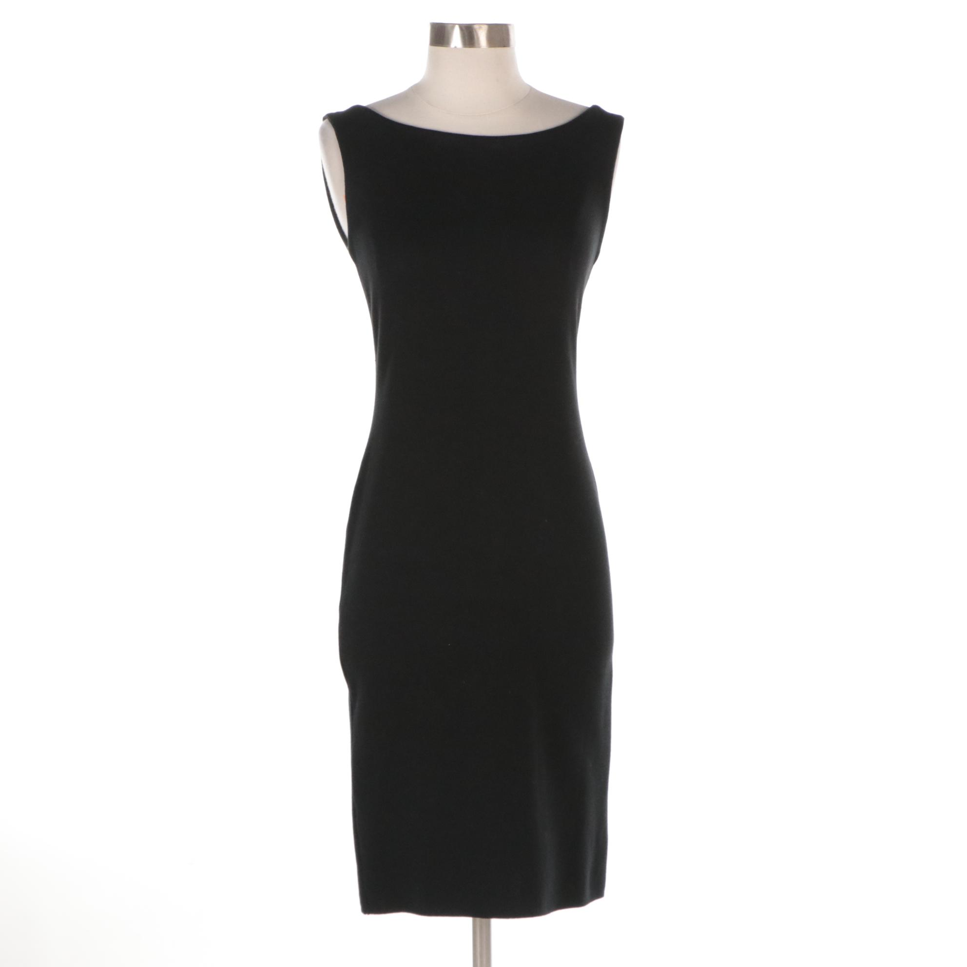 Prada Black Cotton Knit Body-Con Dress & Wool Blazer