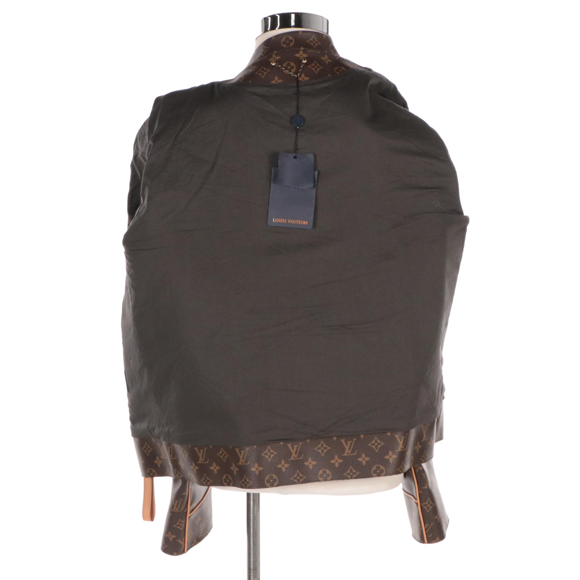 Men's Louis Vuitton Brown Monogram Canvas Admiral Jacket, New with Tag