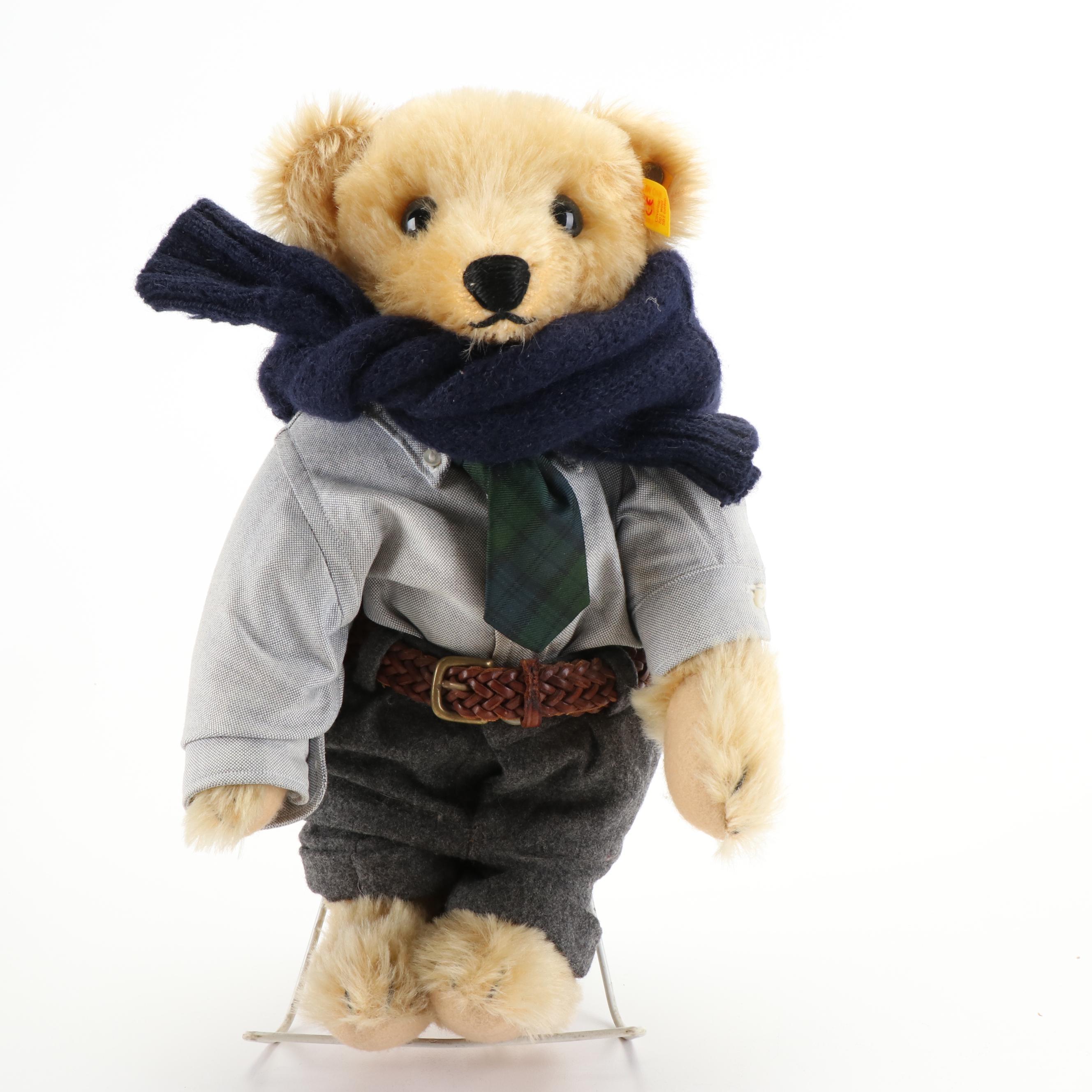 "The Preppy Bear" and Other Ralph Lauren For Steiff "Polo" Bear, Late 20th C.