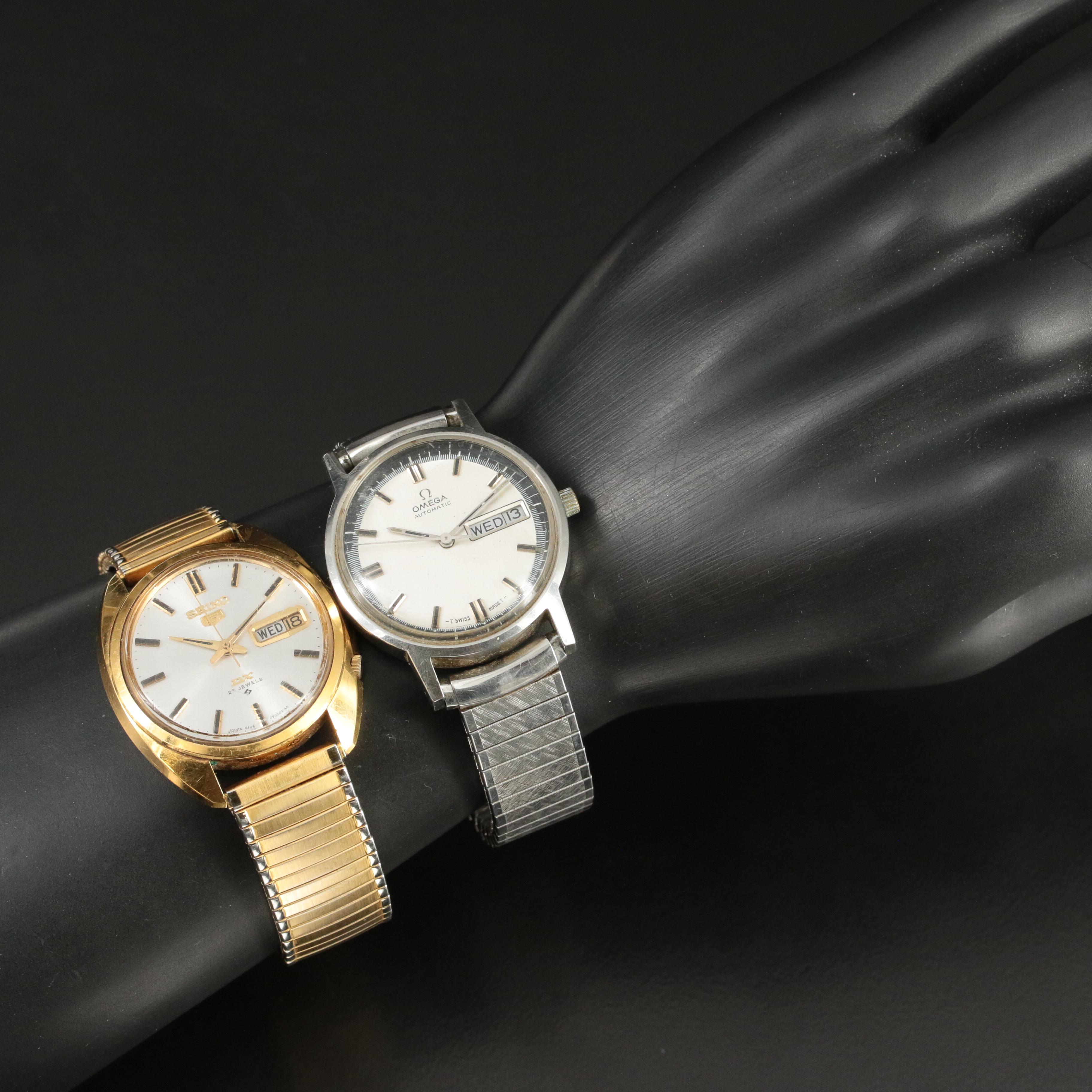 Seiko and Omega Watches with Consul Pendant Watch