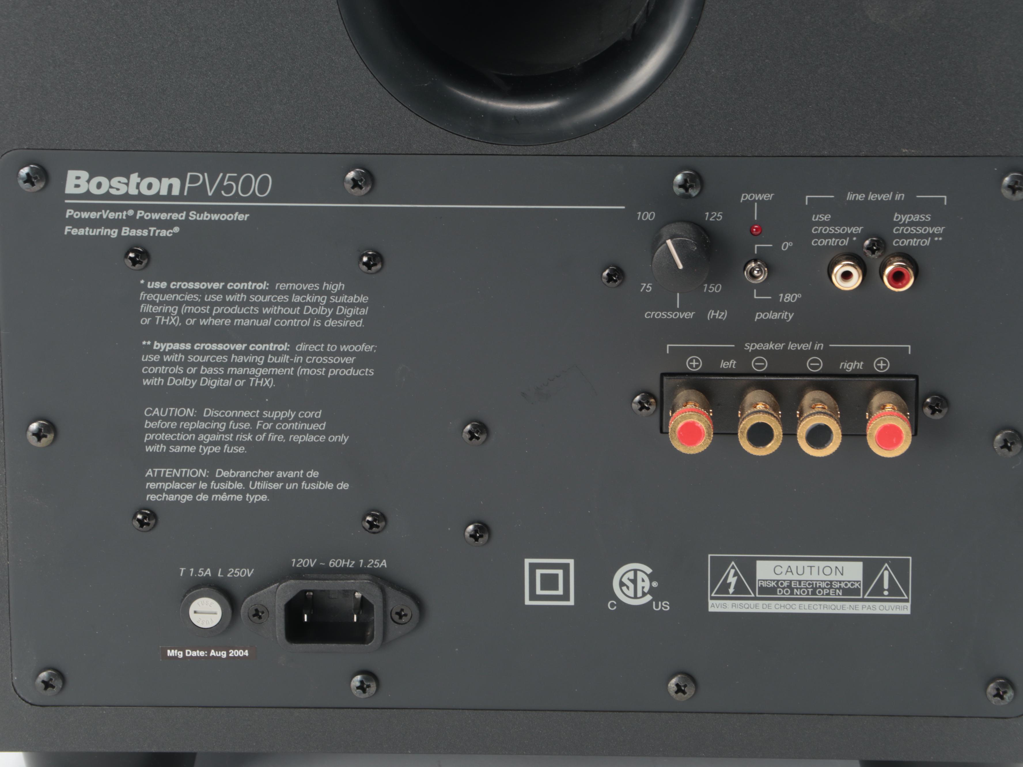 Sony Digital A/V Control Center, Niles Speaker Control System, Boston Speakers