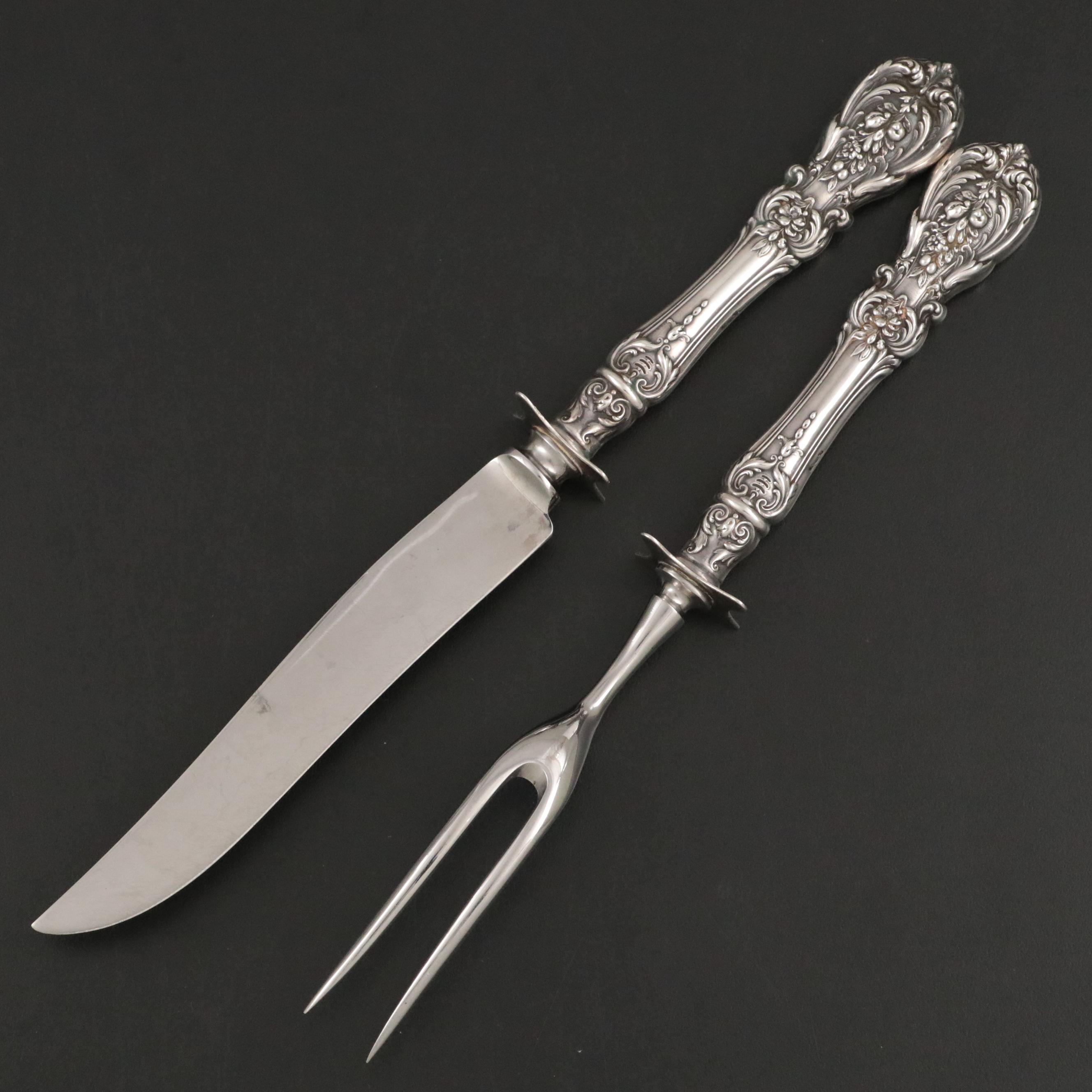 Reed & Barton "Francis I" Sterling Silver Handled Carving Set