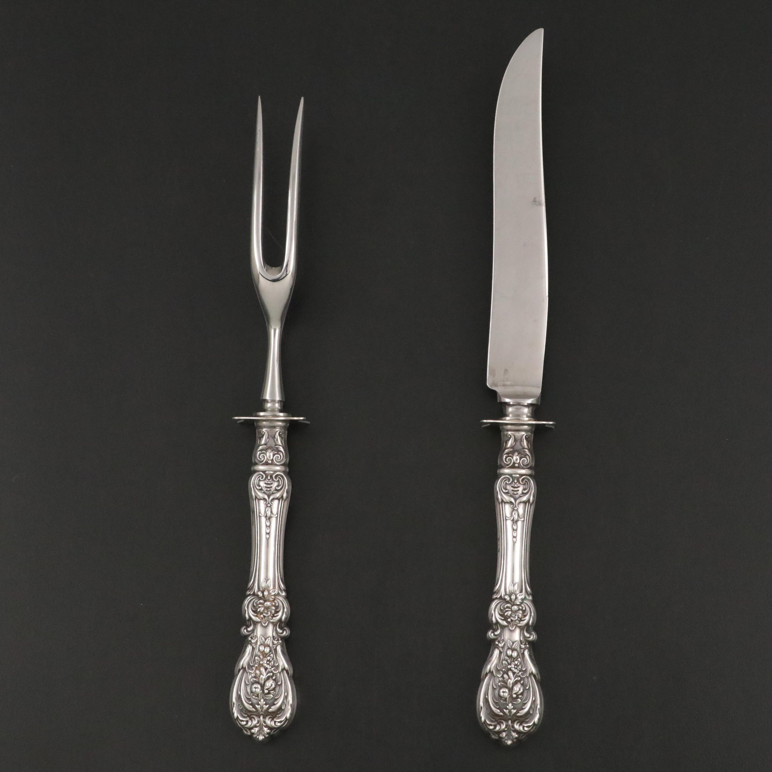 Reed & Barton "Francis I" Sterling Silver Handled Carving Set