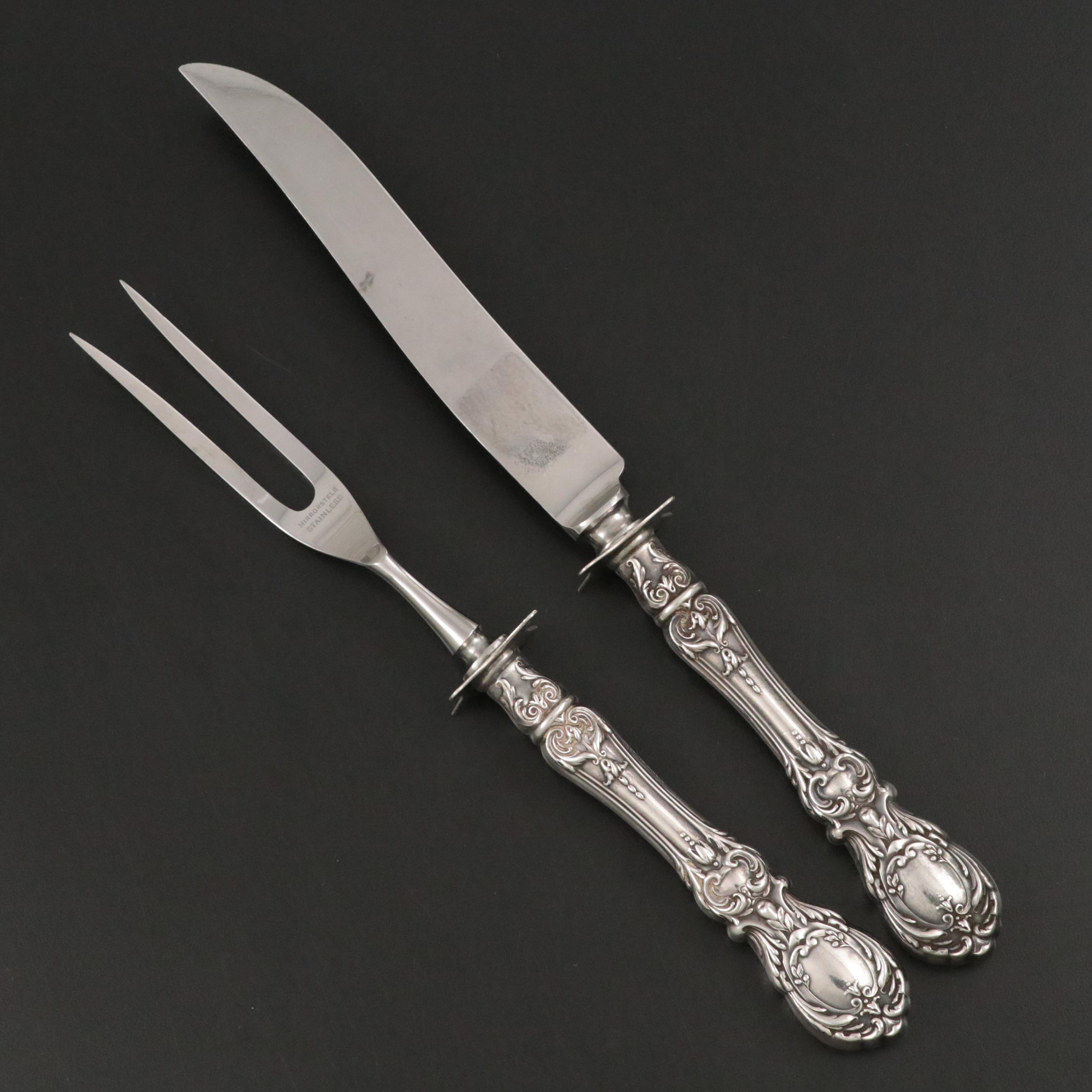 Reed & Barton "Francis I" Sterling Silver Handled Carving Set