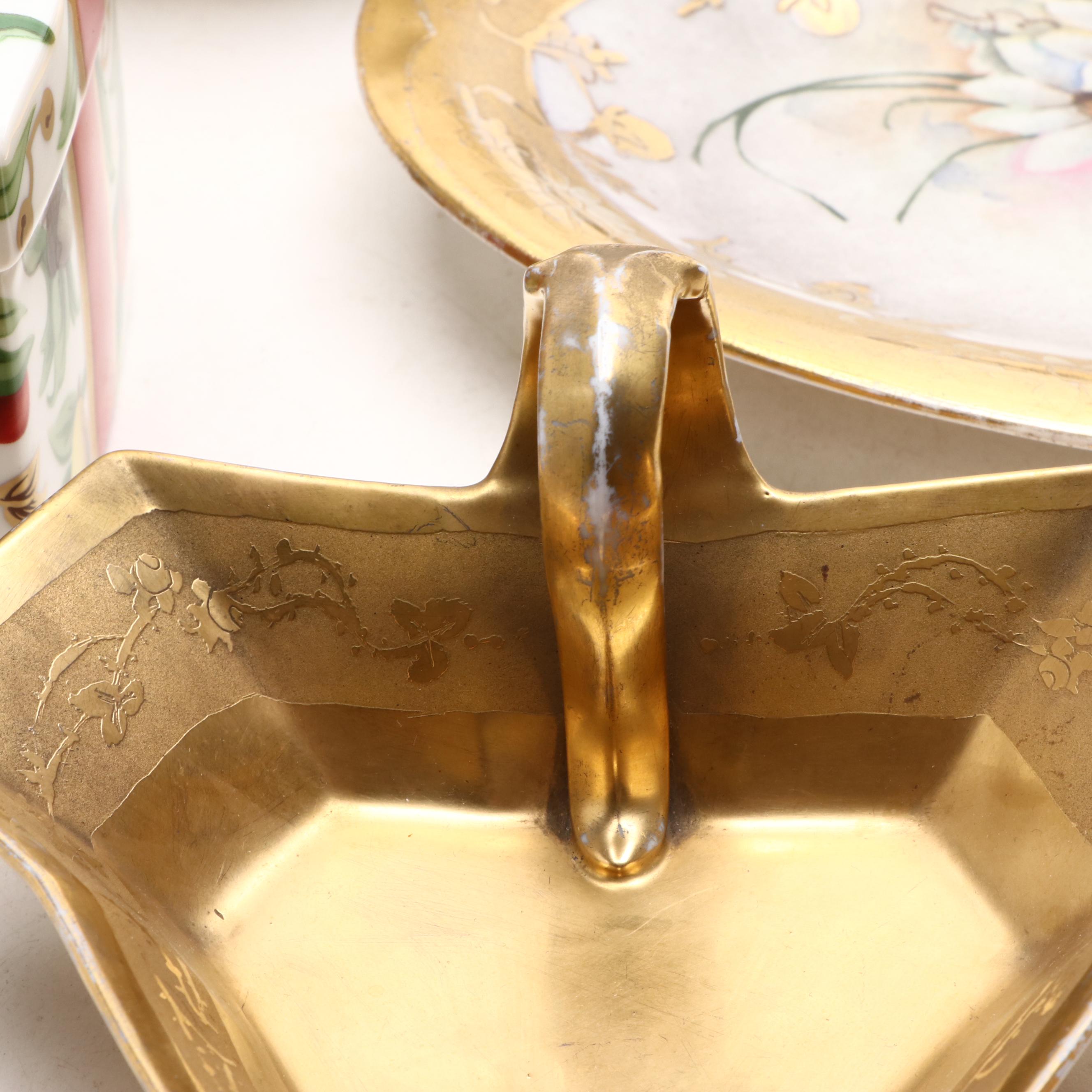 Tiffany & Co. "Tiffany Holiday" Box with Other Porcelain Table Accessories