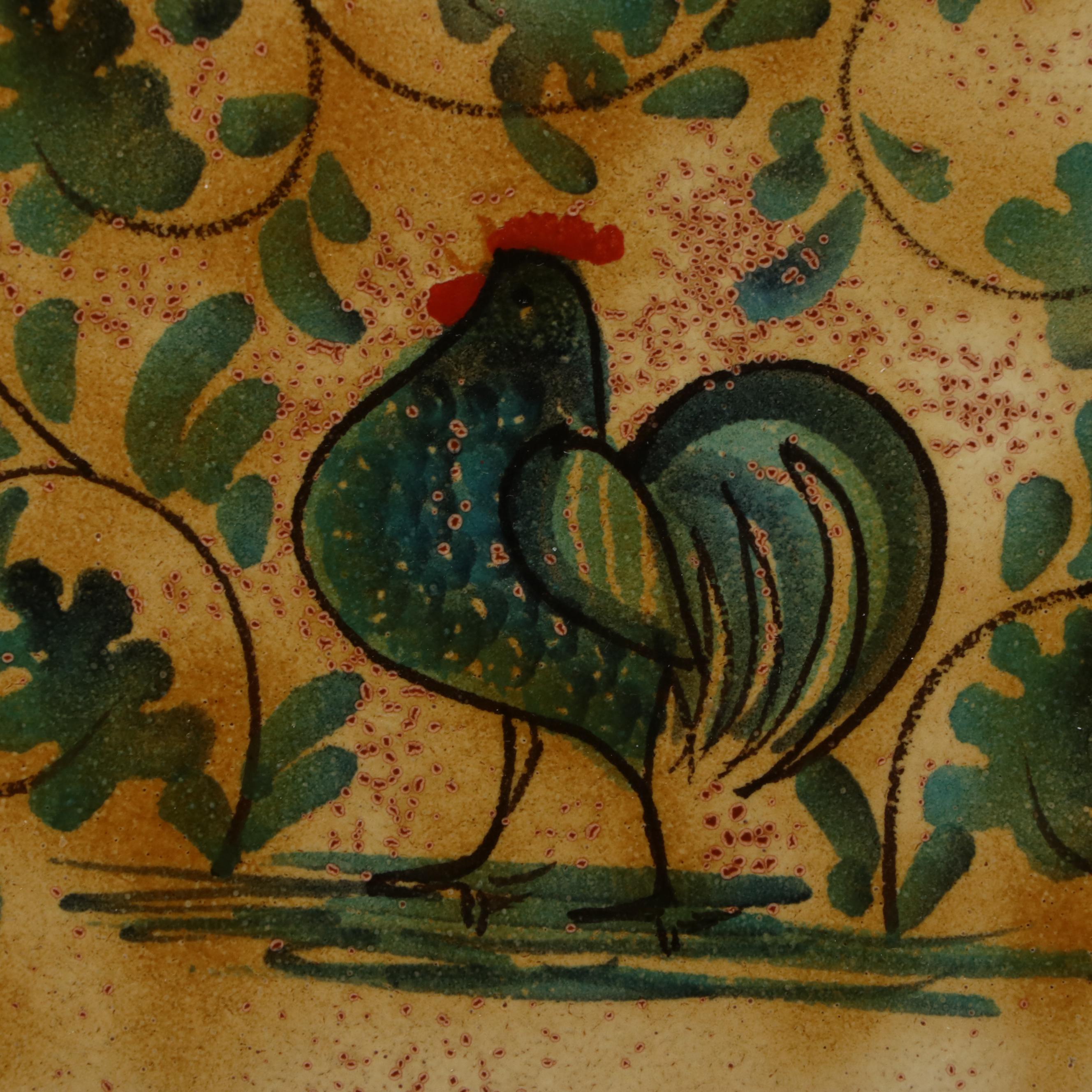 Invicta Cast Iron Rooster Paper Towel Holder with French Rooster Trivet