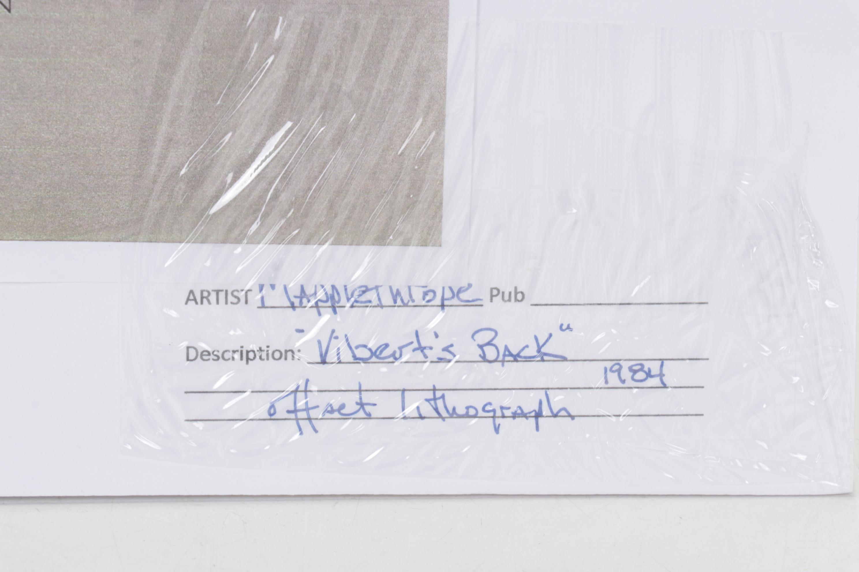 Offset Lithograph after Robert Mapplethorpe "Vibert's Back, 1984"