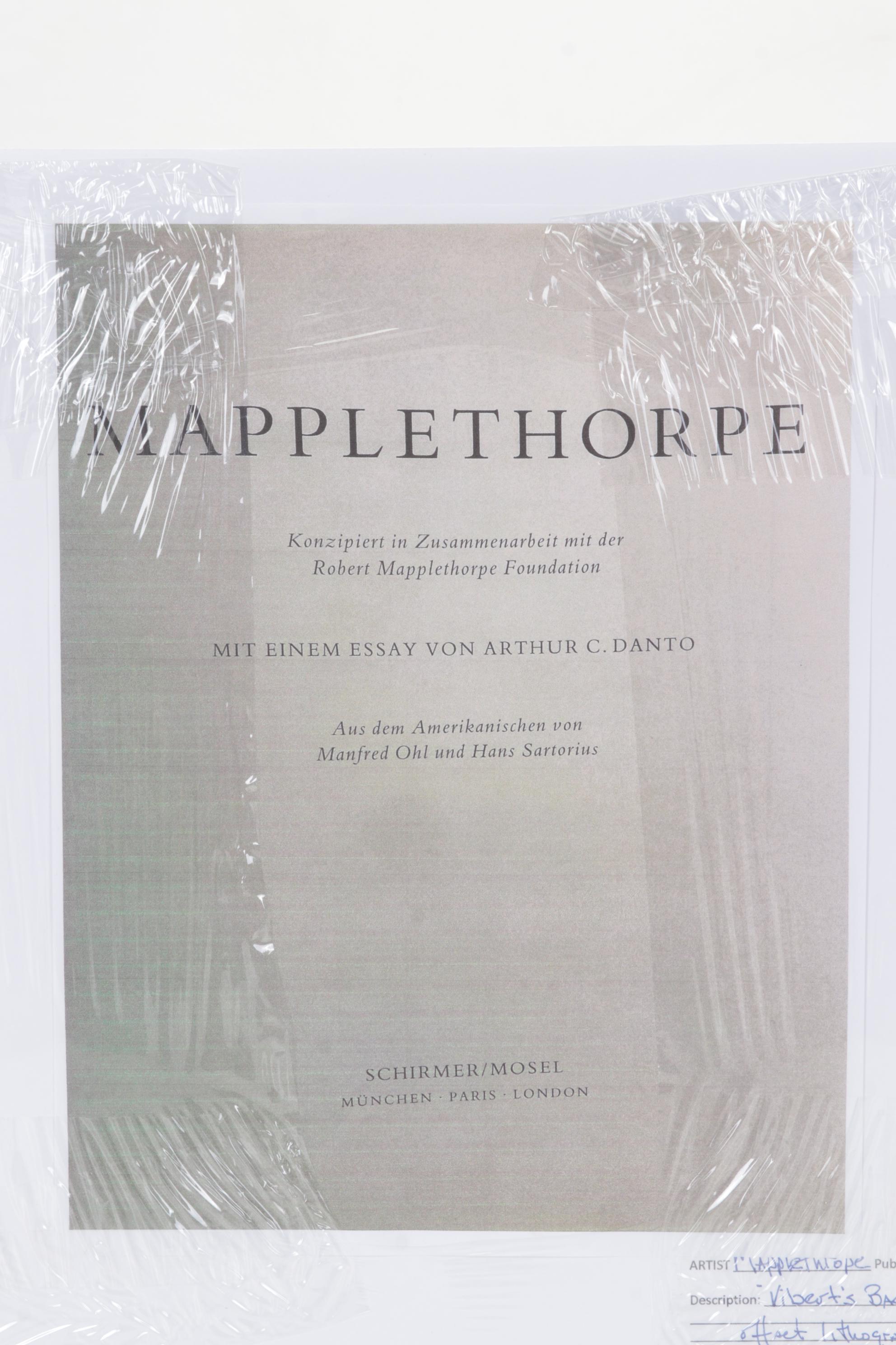 Offset Lithograph after Robert Mapplethorpe "Vibert's Back, 1984"