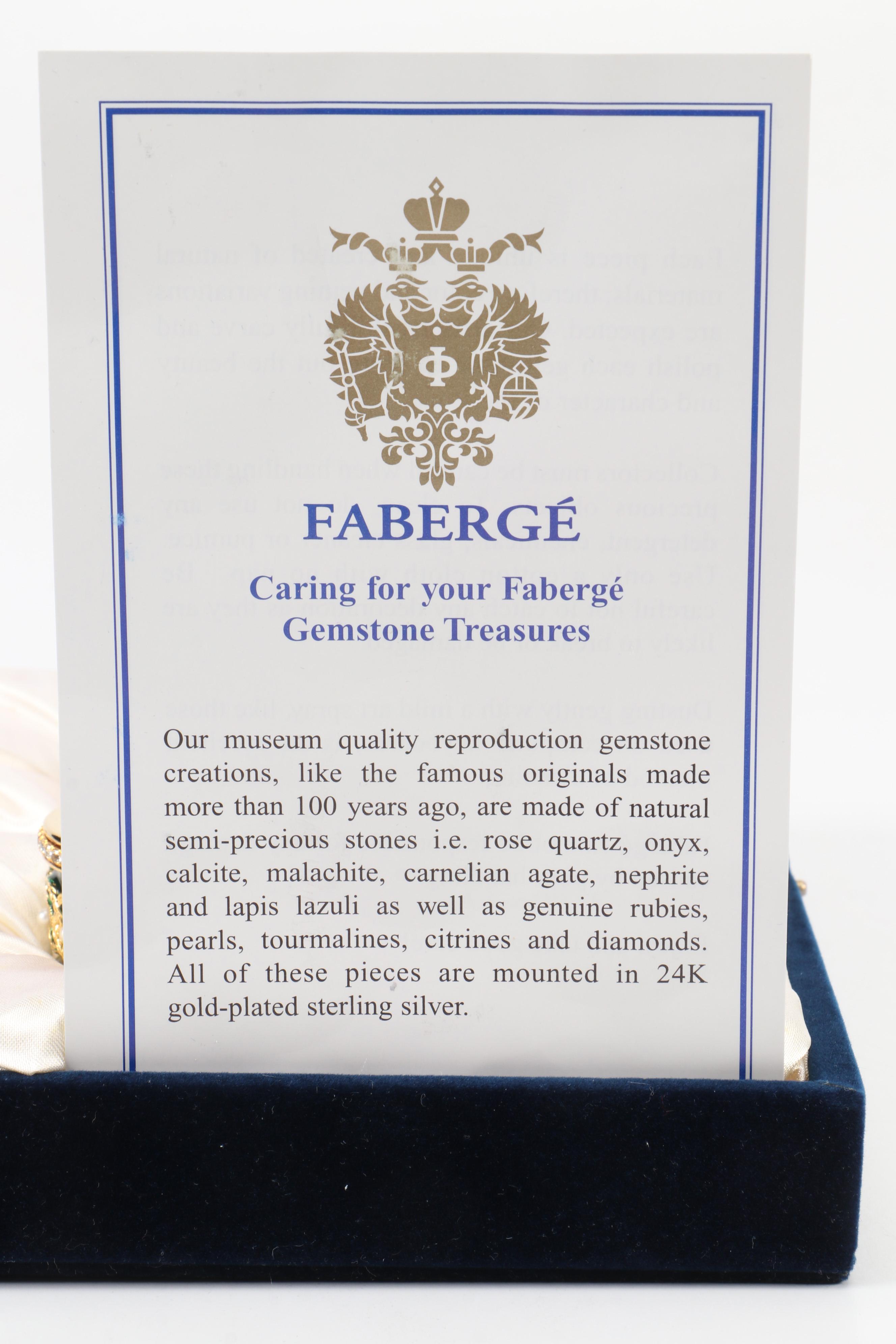 Fabergé Imperial Collection Enamel Napkin Rings with Presentation Box