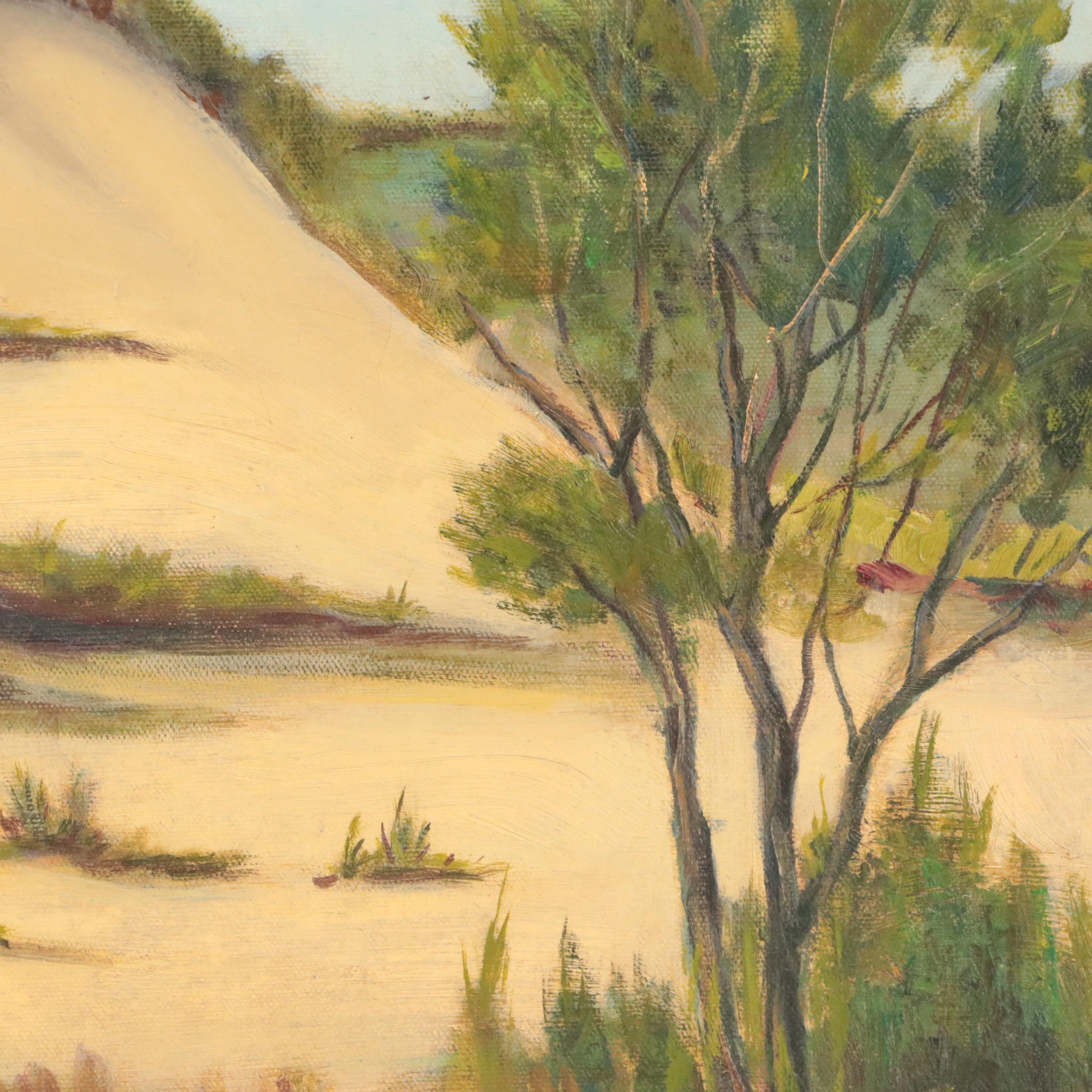 Desert Landscape Oil Painting