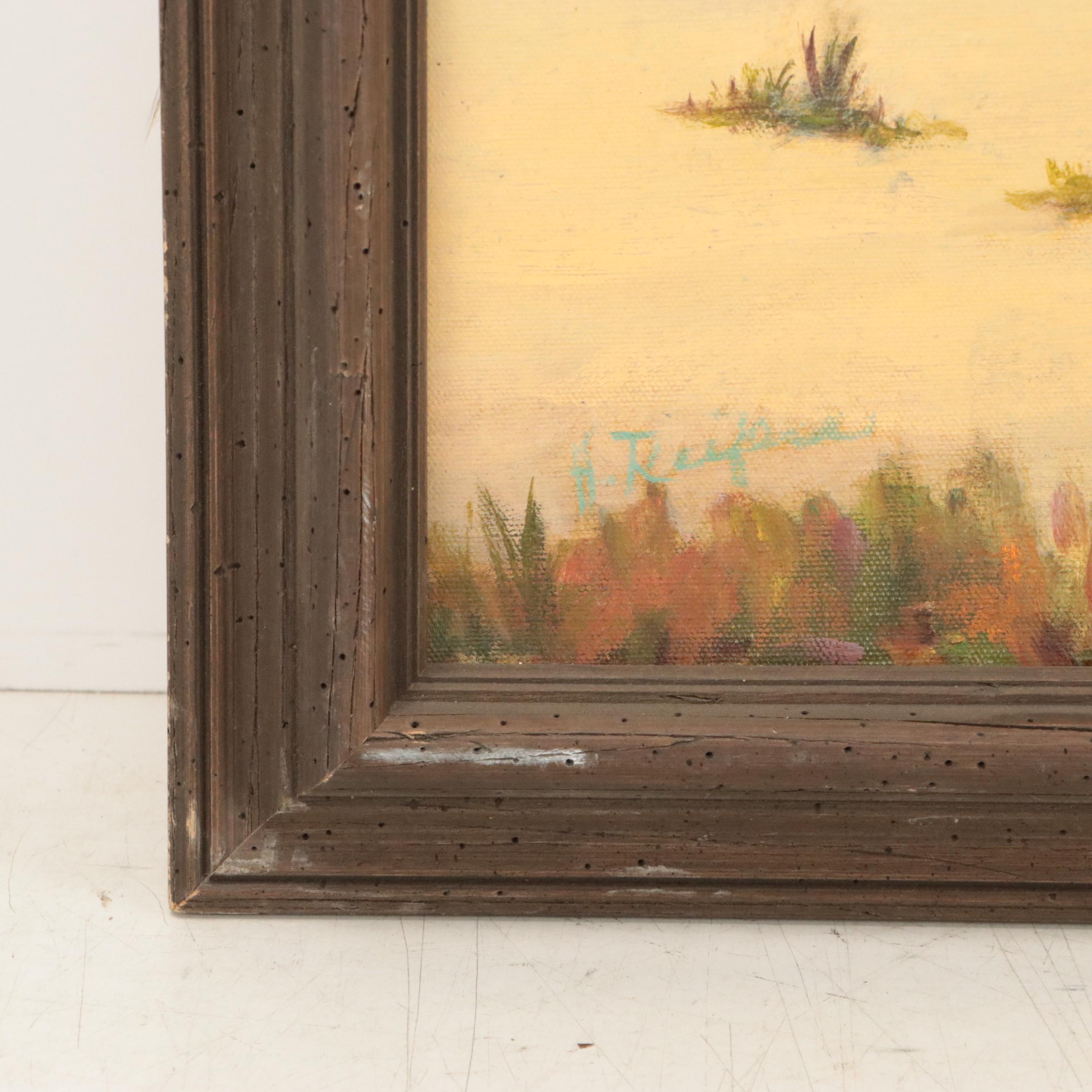 Desert Landscape Oil Painting